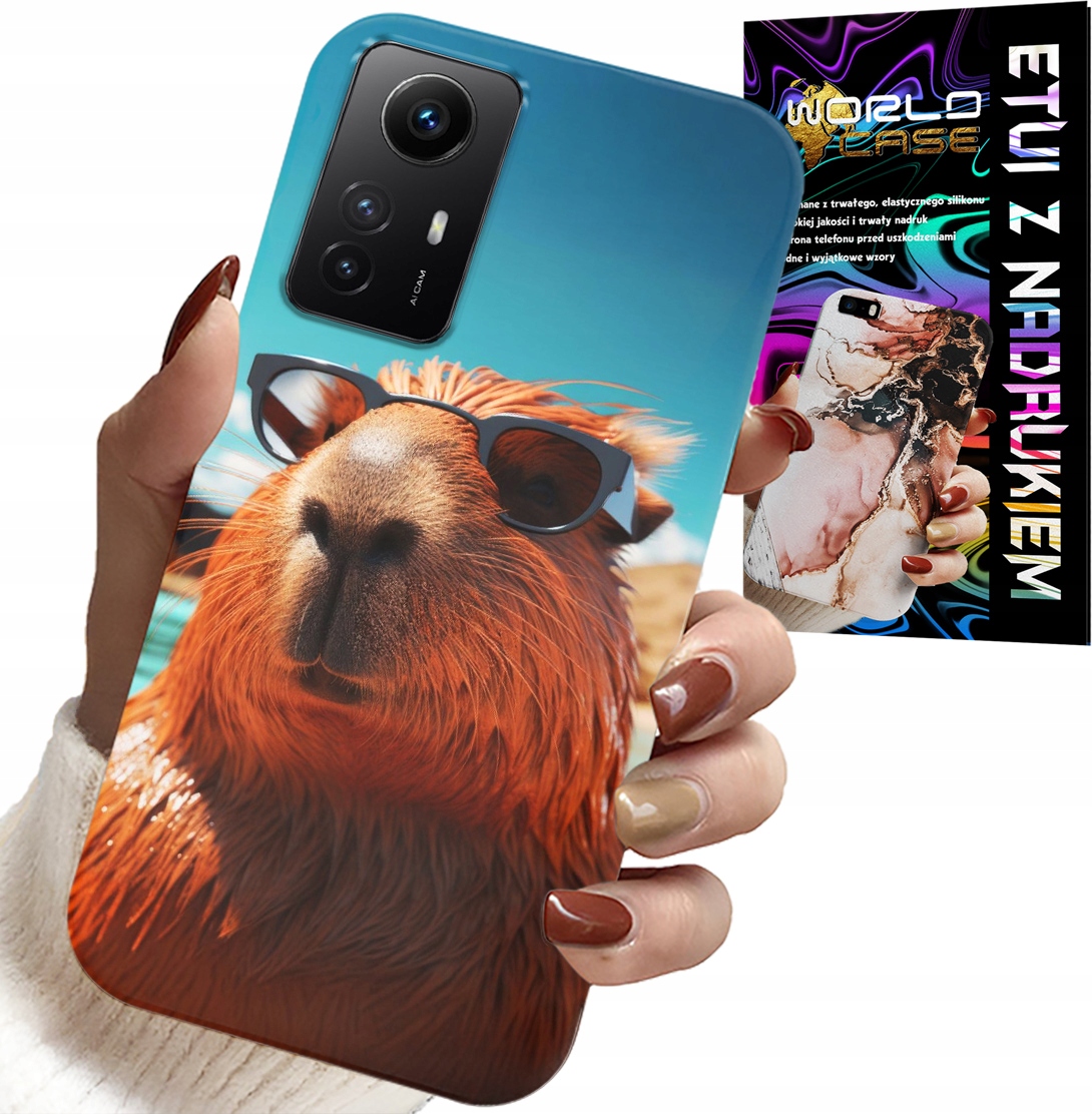 ETUI DO XIAOMI NOTE 12S 4G - SŁODKA KAPIBARA, CAPIBARA CASE + SZKŁO