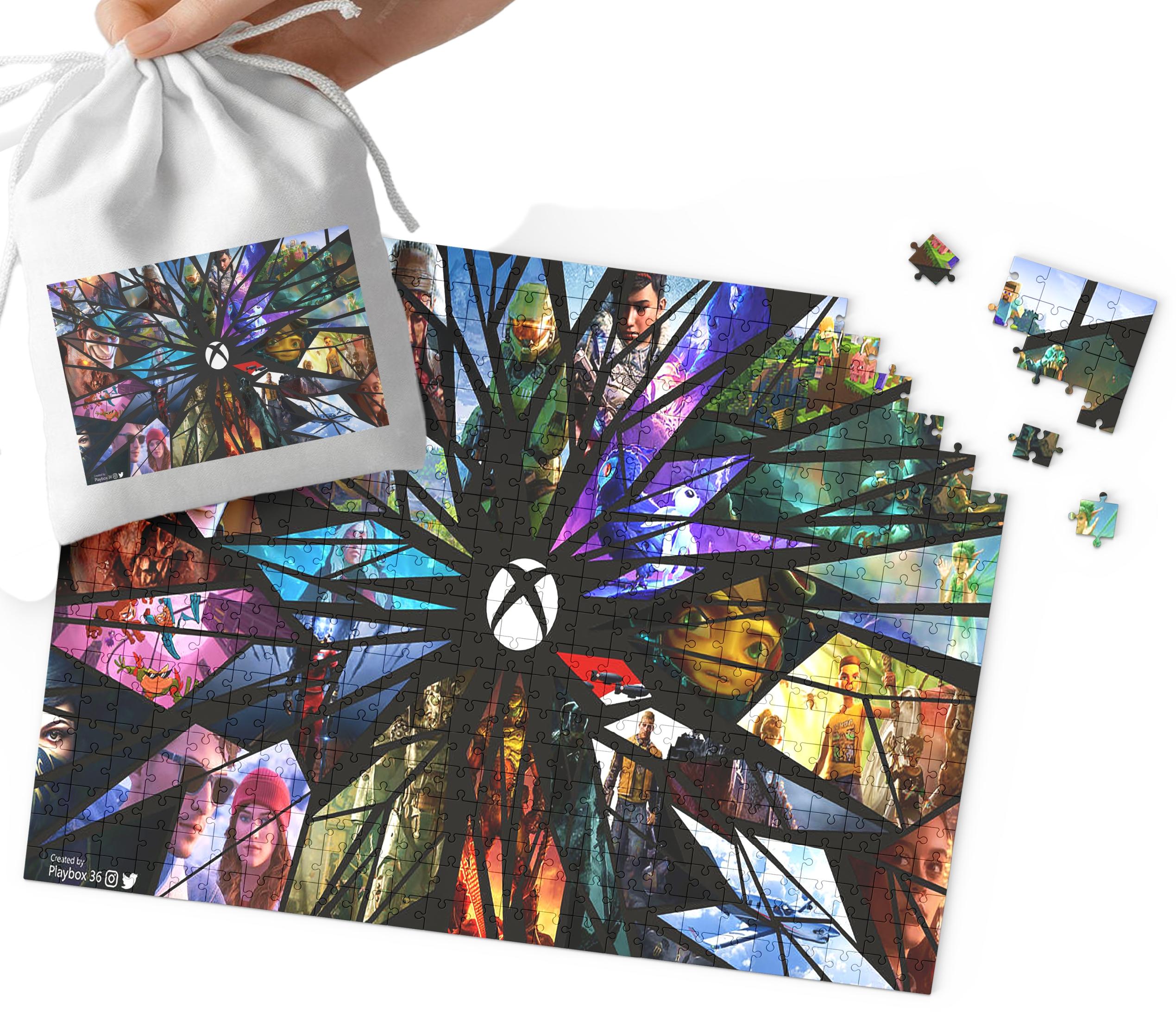 PUZZLE TRADYCYJNE - WZORY Z BAJEK I GIER PREZENT DLA DZIECI 120el +WORECZEK