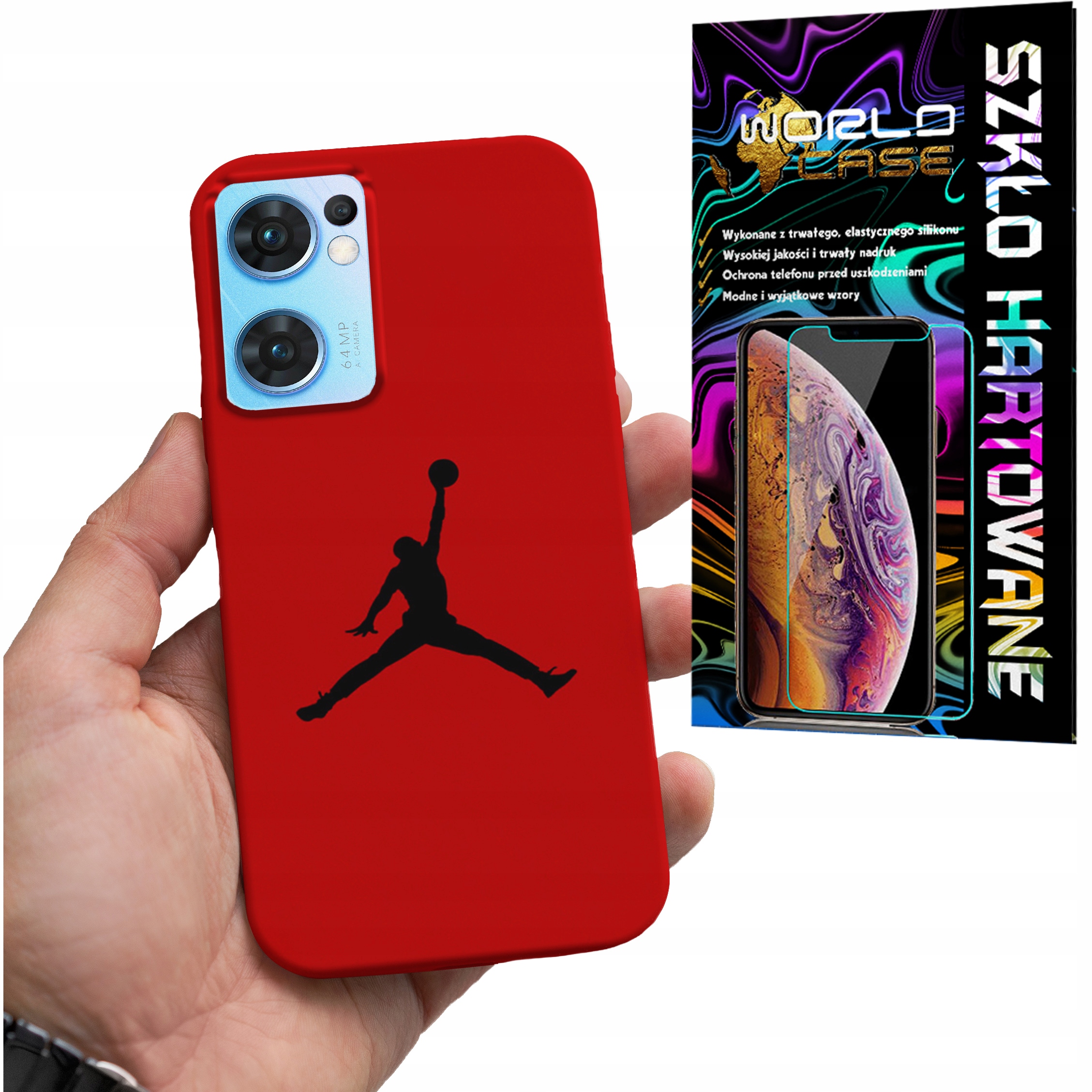 ETUI DO OPPO FIND X5 LITE - KOSZYKÓWKA WZORY DLA FANÓW NBA + SZKŁO