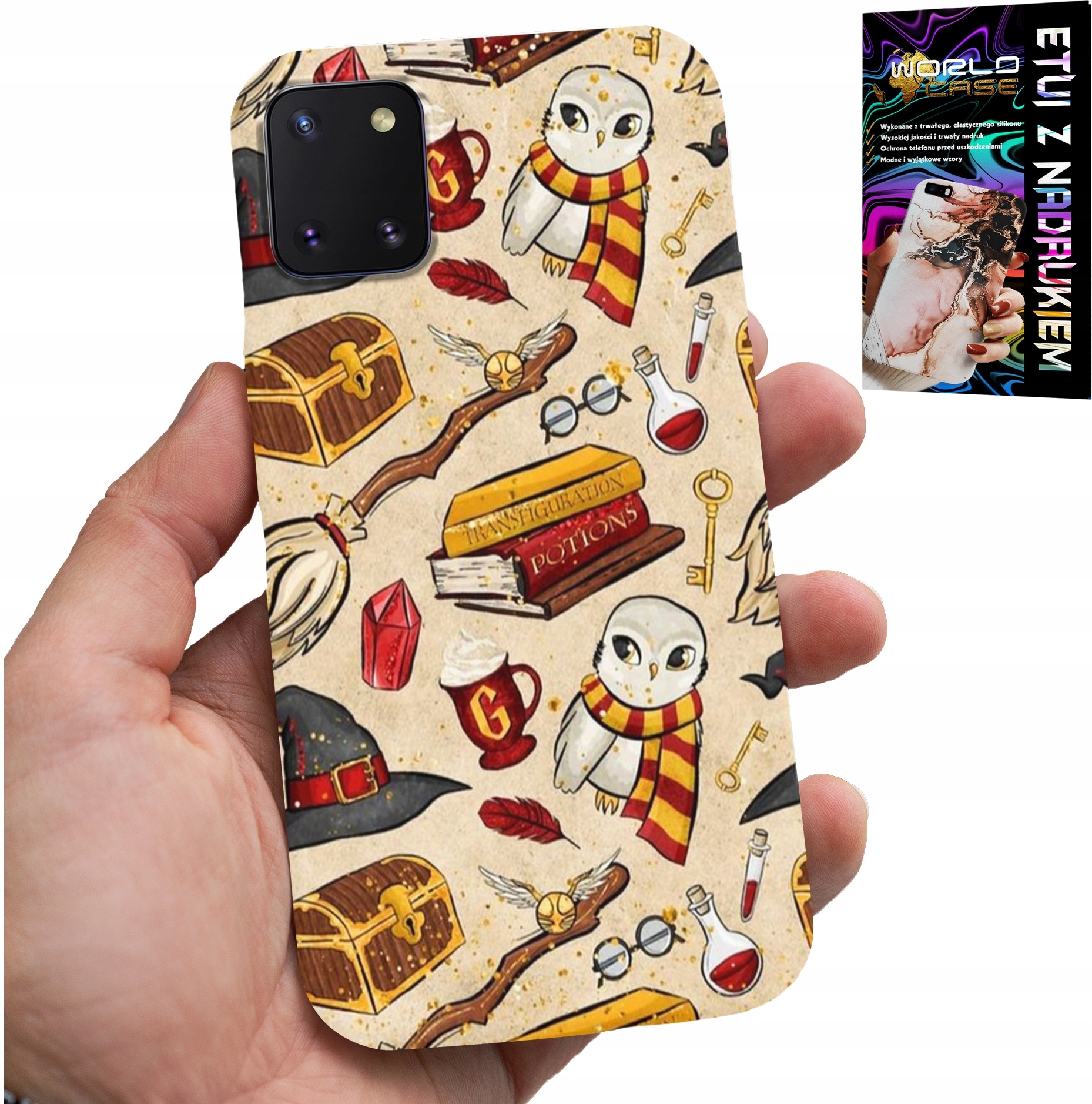 ETUI DO SAMSUNG GALAXY A81 - CASE DLA FANA MAGII MAGÓW RÓŻDŻKA +SZKŁO