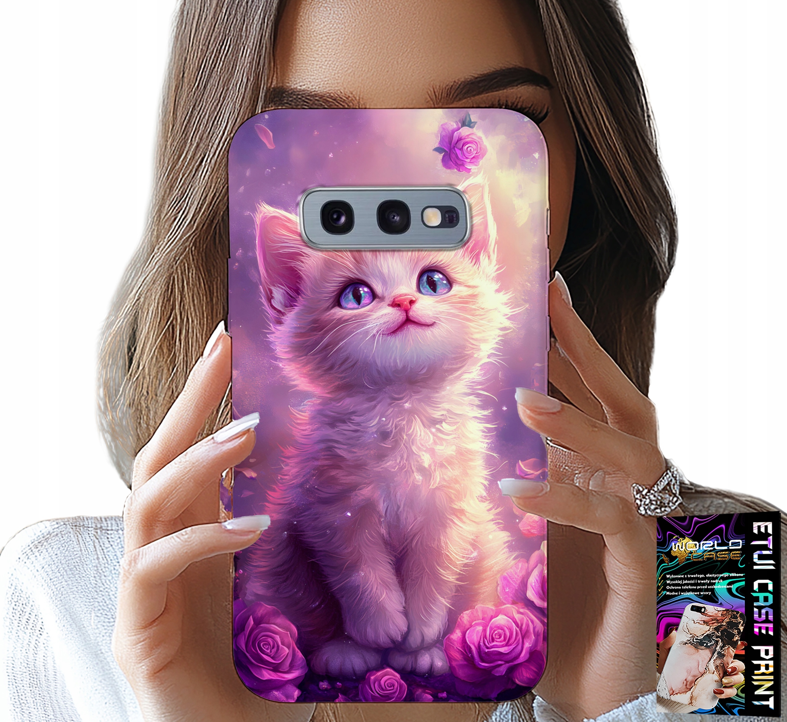 ETUI DO SAMSUNG GALAXY S10E - SŁODKI KOTEK, KOT, WZORY ZE ZWIERZĘTAMI