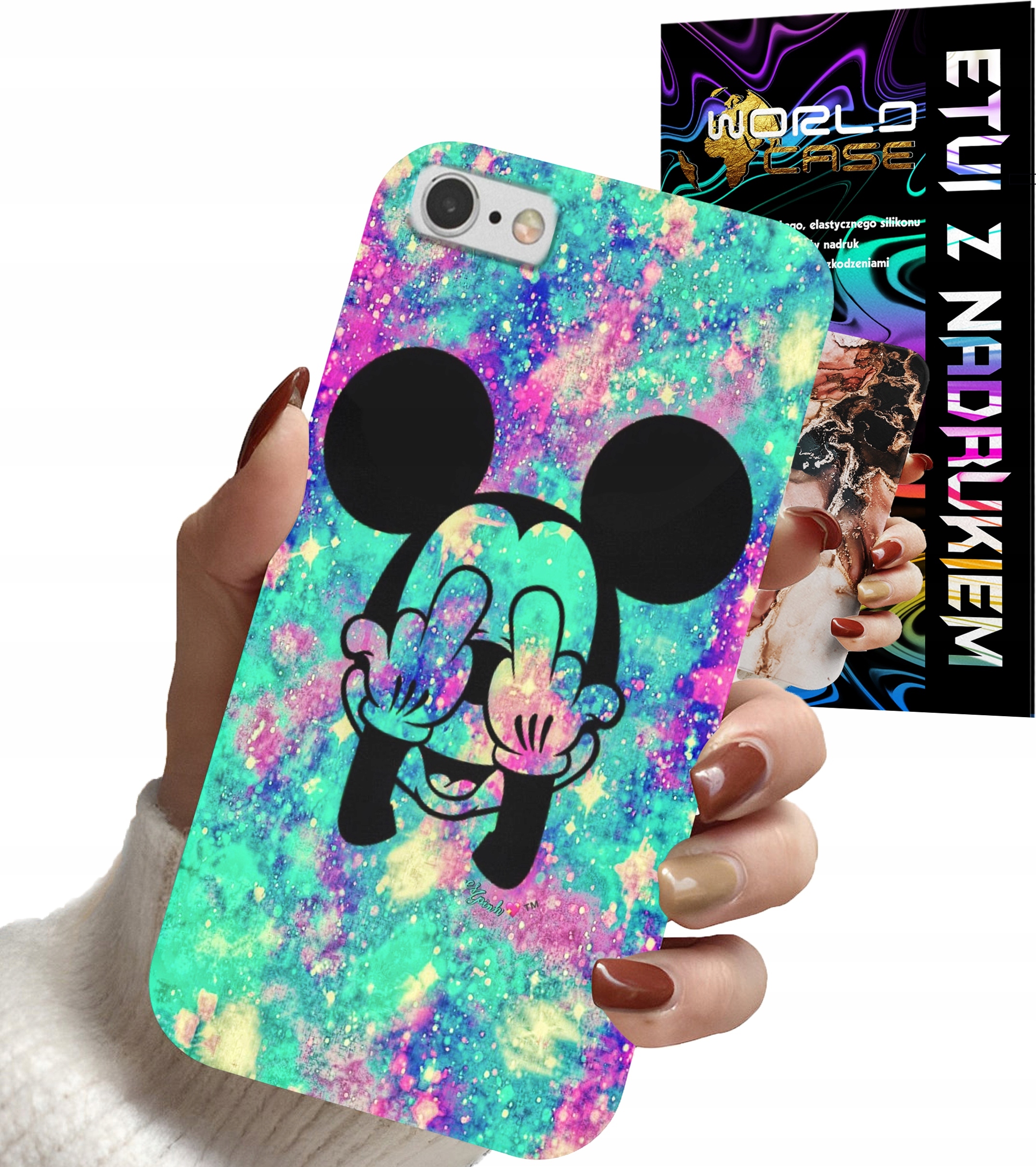 ETUI CASE DO IPHONE 6 PLUS - MYSZKA MINNIE DAMSKIE WZORY PLECKI