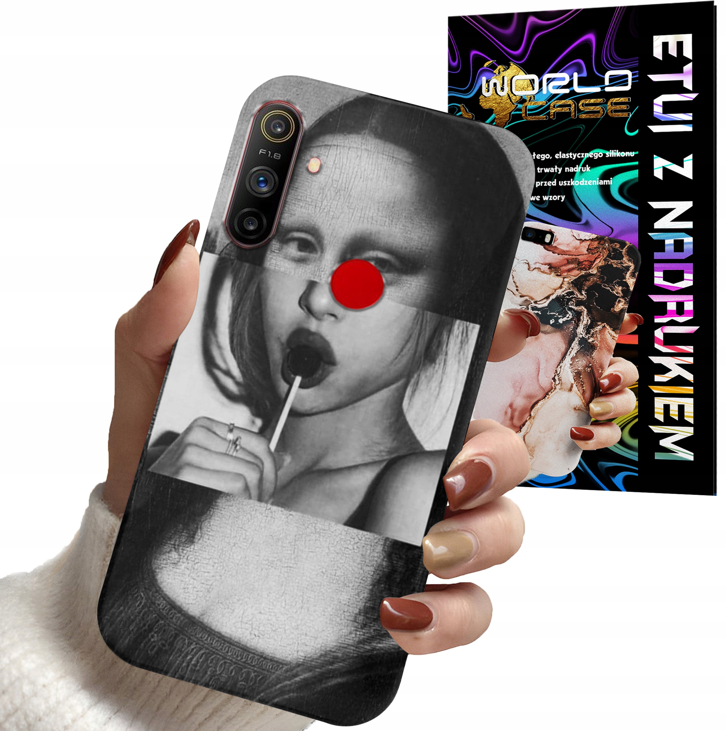 ETUI CASE DO REALME C3 - MONA LISA WZORY DLA KOBIET PLECKI OBUDOWA