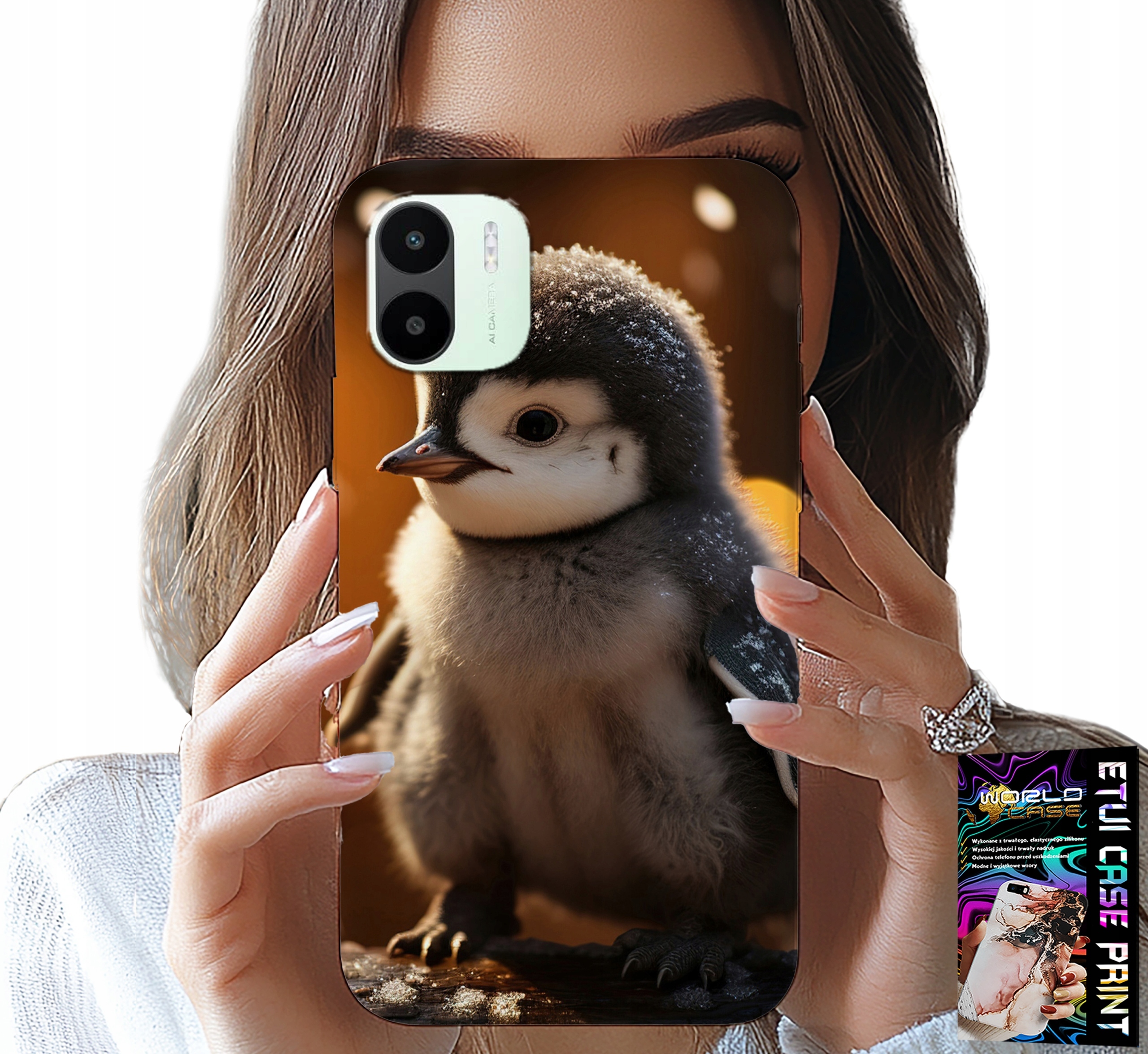 ETUI DO XIAOMI REDMI A1 - SŁODKI PINGWIN, TUPTAK, MADAGASKAR WZORY