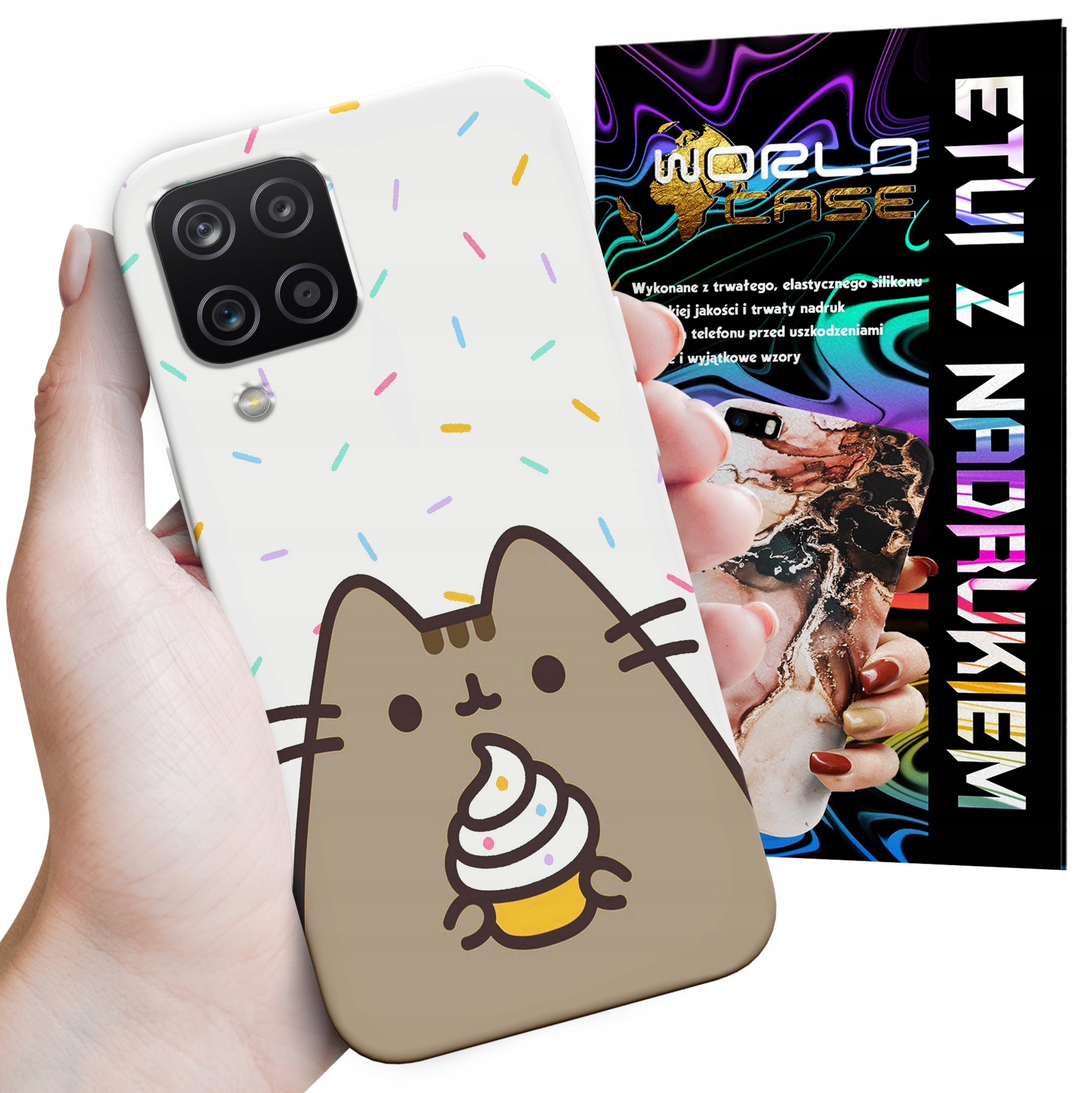 ETUI CASE DO SAMSUNG A22 4G - SŁODKI KOTEK KOT OBUDOWA PLECKI
