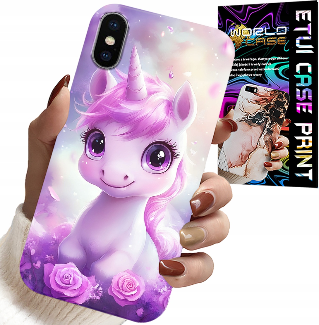 ETUI DO IPHONE X / XS - SŁODKI JEDNOROŻEC, WZORY DLA DZIECI CASE