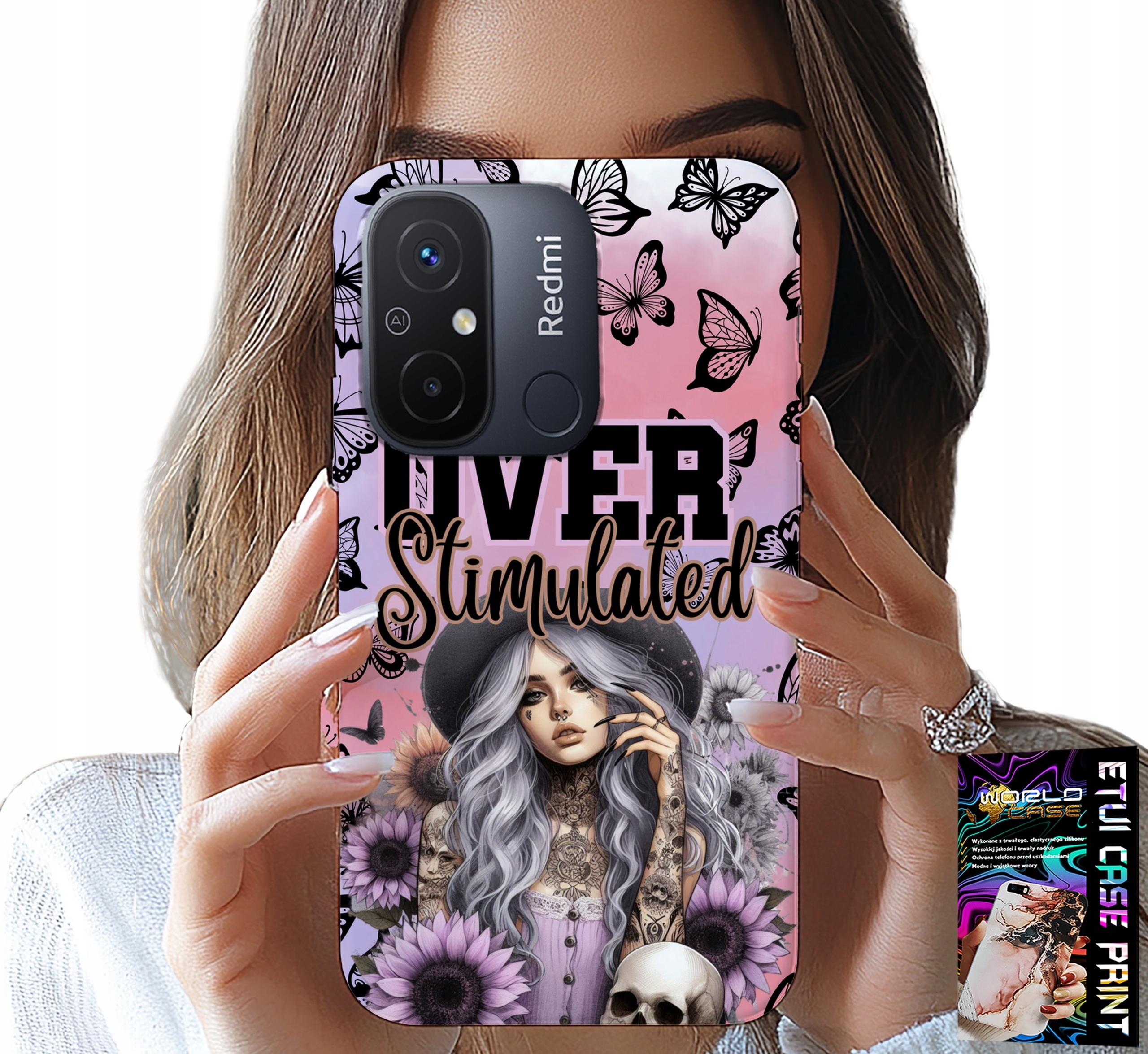 ETUI DO XIAOMI REDMI 12C - OVER STIMULATED, NASTOLETNIE WZORY, CASE