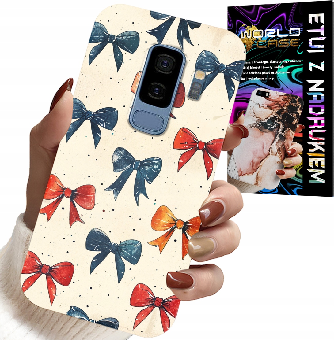 ETUI DO SAMSUNG GALAXY S9 PLUS - KOLOROWE WSTĄŻKI WSTĄŻKA MODNE WZORY