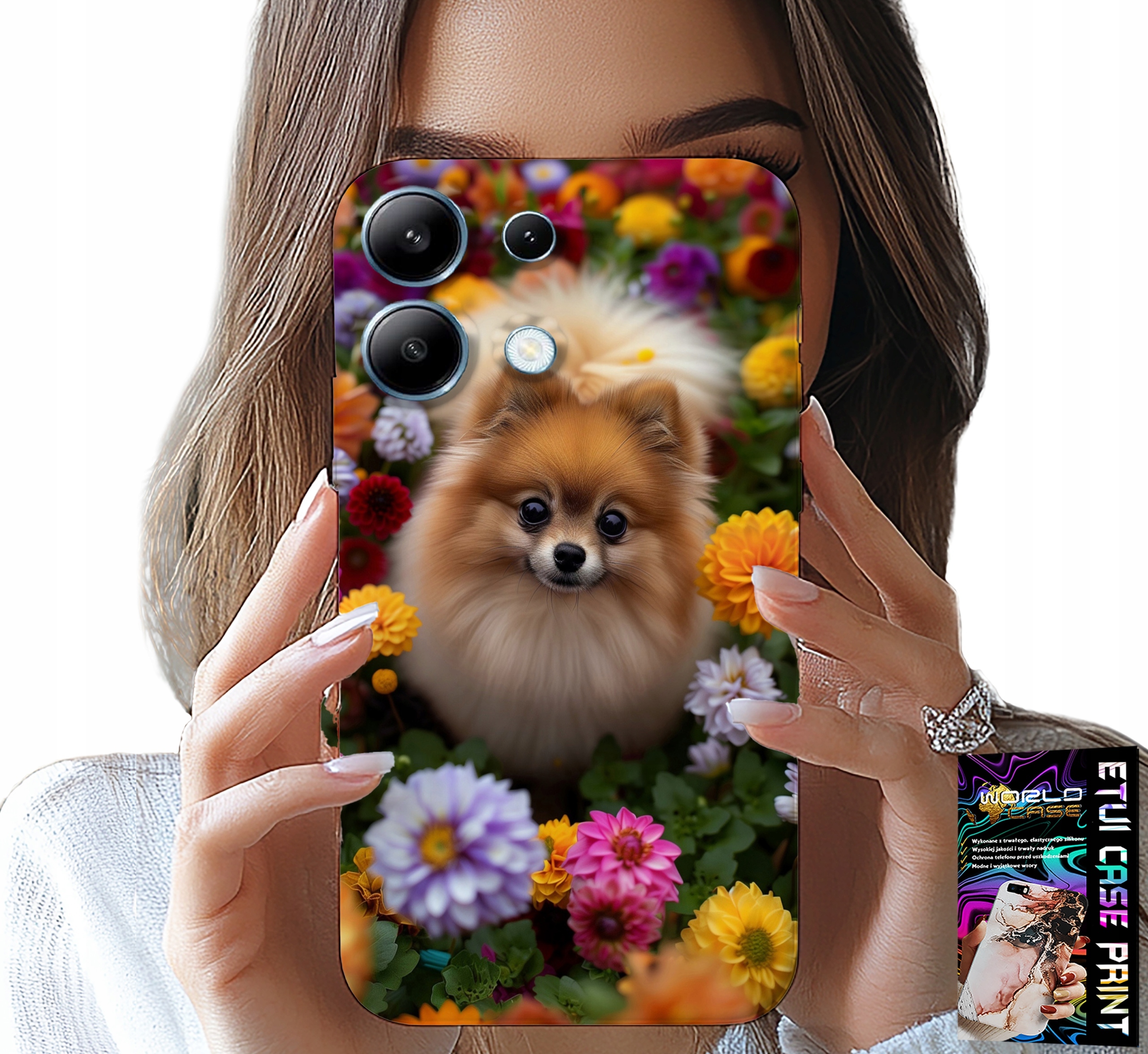 ETUI DO XIAOMI NOTE 13 PRO 5G - SŁODKI PIESEK, POMERANIAN CASE + SZKŁO
