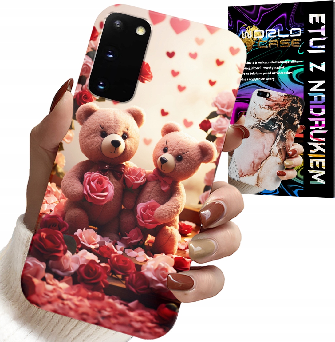 ETUI DO SAMSUNG GALAXY S20 - MISIE, LOVE YOU, SERCA WIELE WZORÓW CASE