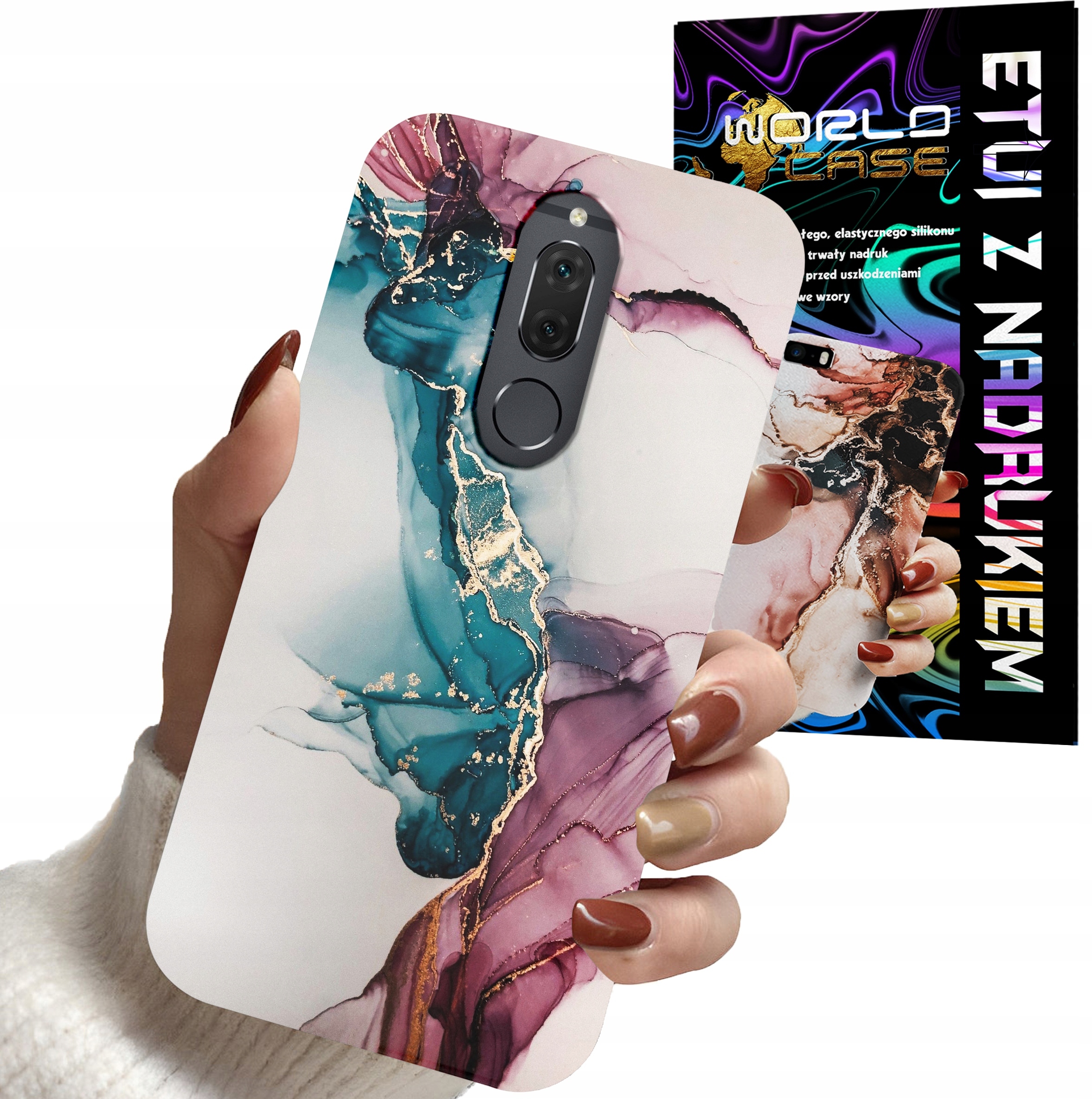 ETUI CASE DO HUAWEI MATE 10 LITE - MARMUR WZORY DLA KOBIET PLECKI OBUDOWA