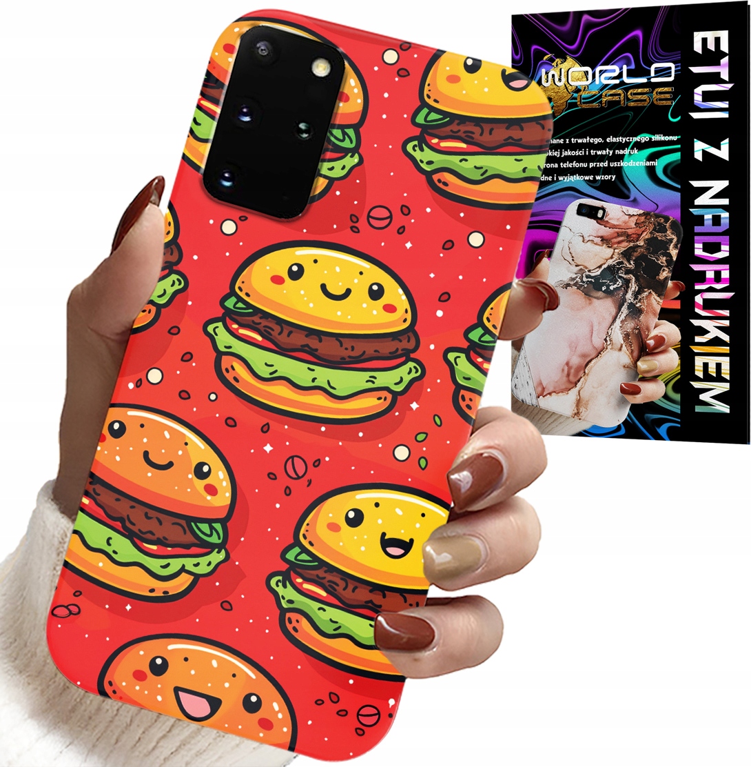 ETUI DO SAMSUNG GALAXY S20 PLUS - SŁODKIE UŚMIECHNIĘTE BURGERY POKROWIEC