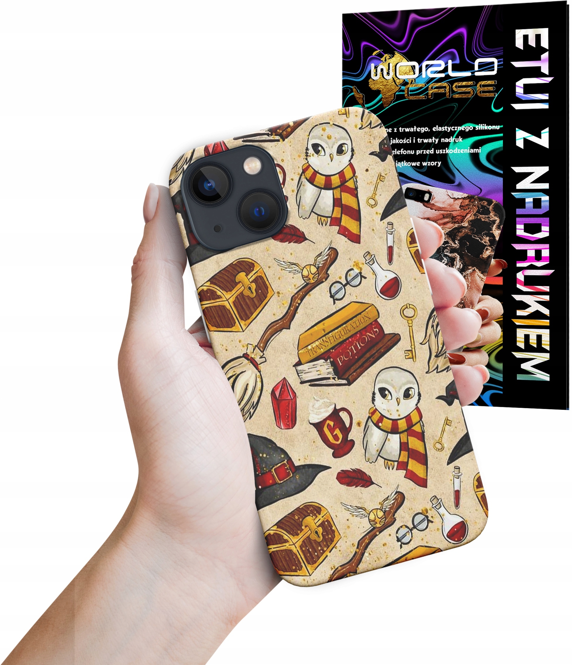ETUI CASE DO IPHONE 14 PLUS - POTTER WZORY WIELE WZORÓW DLA FANA MAGI
