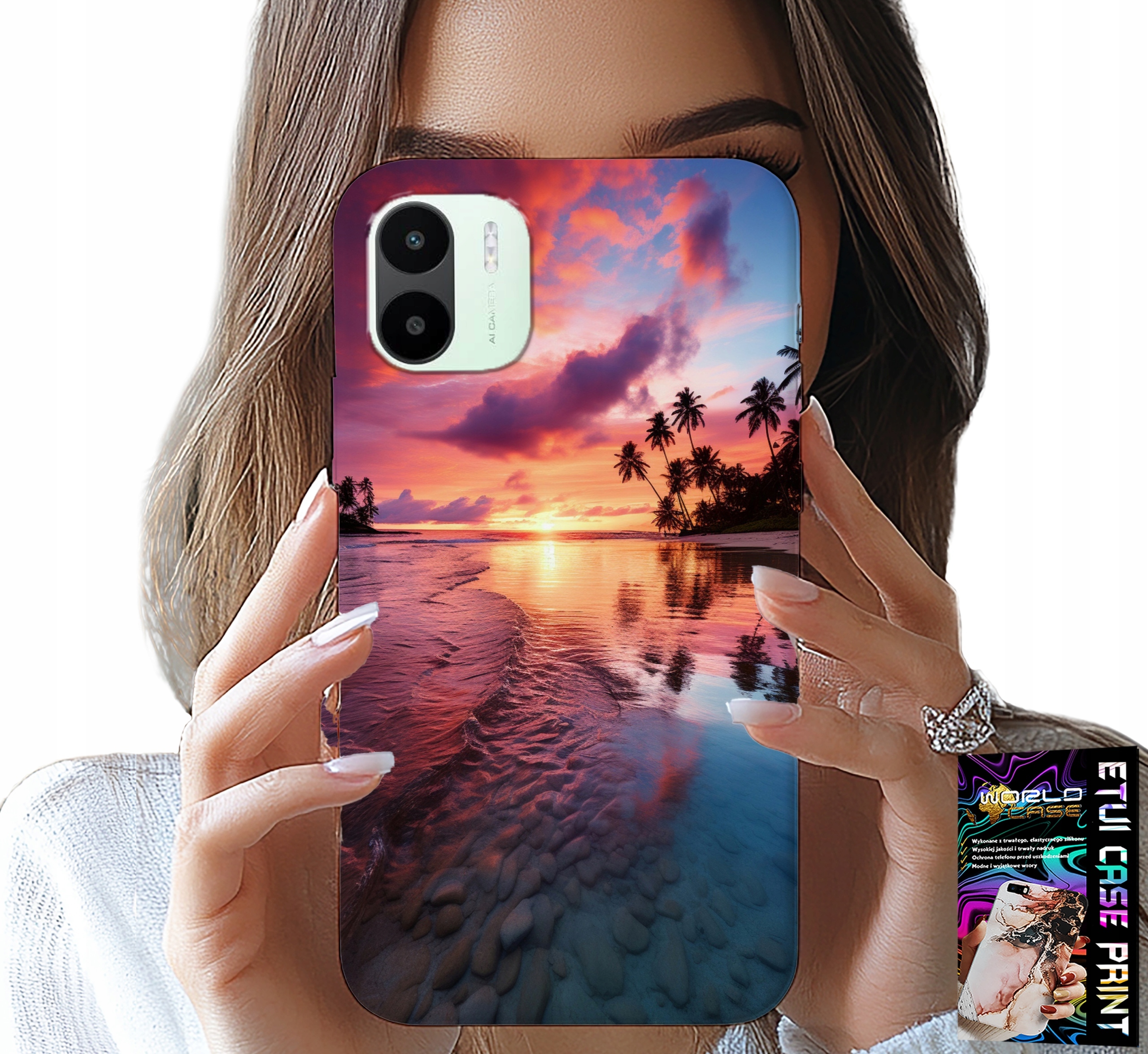 ETUI DO XIAOMI REDMI A1 - PLAŻA WAKACJE WYSPA PIĘKNE WIDOKI +SZKŁO