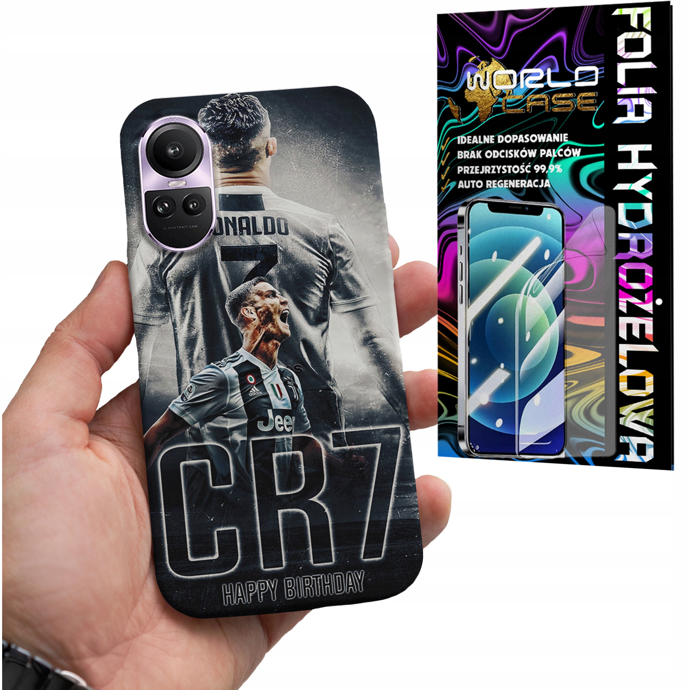 ETUI DO OPPO RENO 10 PRO 5G - CR9 RONALDO PIŁKARZ PLECKI + FOLIA