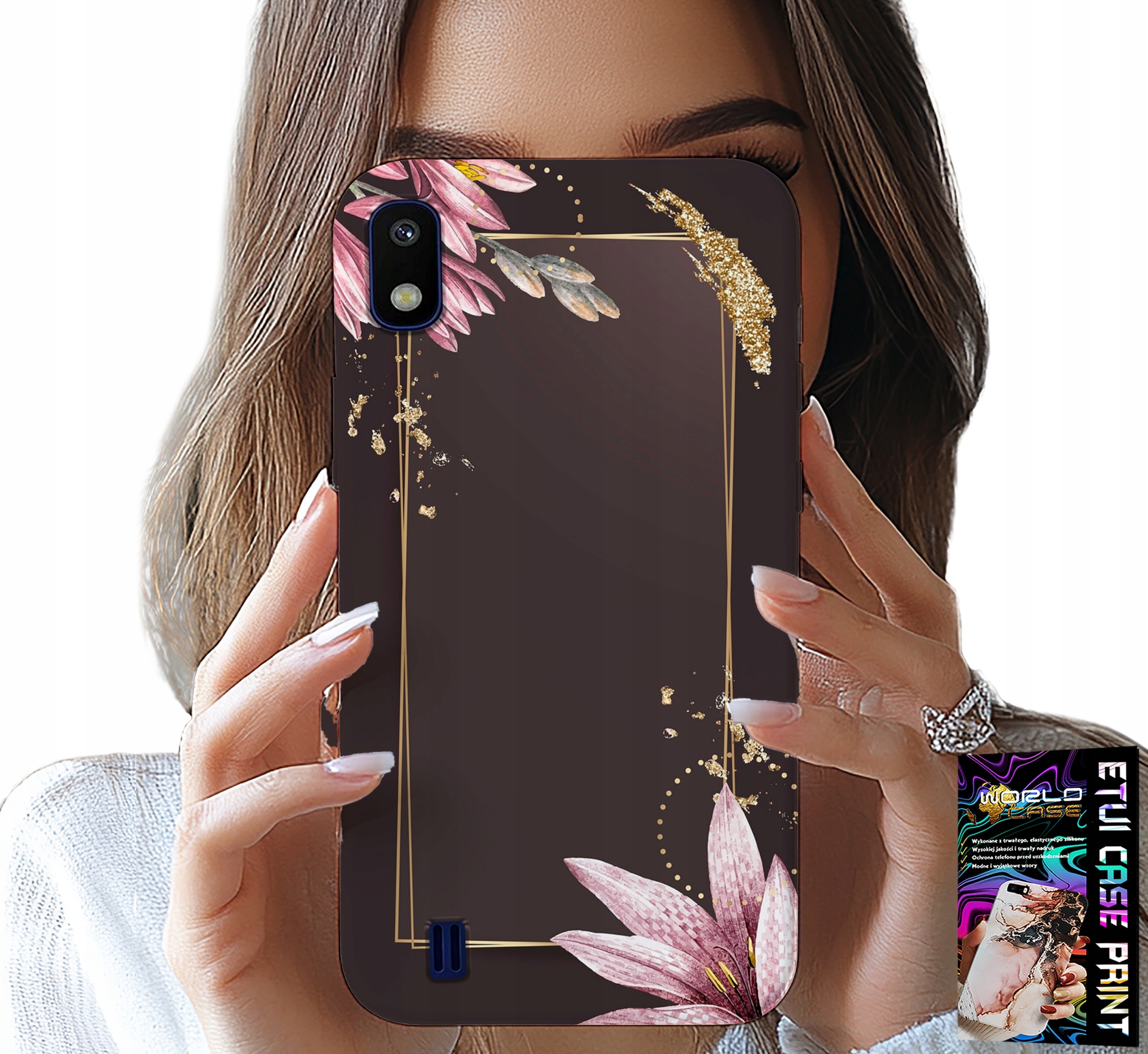 ETUI DO SAMSUNG A10 - KWIECISTE ELEGANCKIE WZORY OBUDOWA