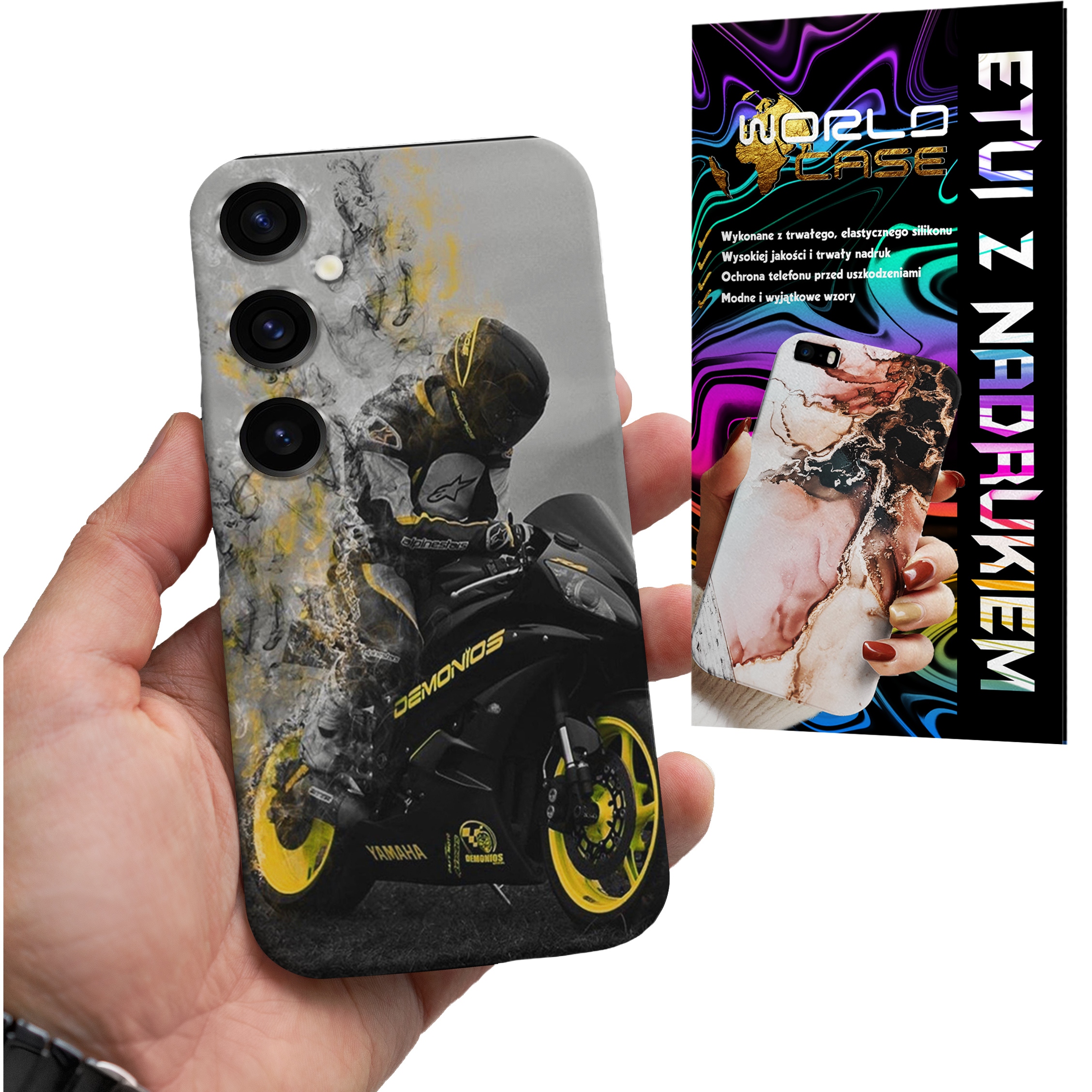 ETUI CASE DO SAMSUNG S24+ - MOTOR FAN Motocykle MĘSKIE WZORY PLECKI