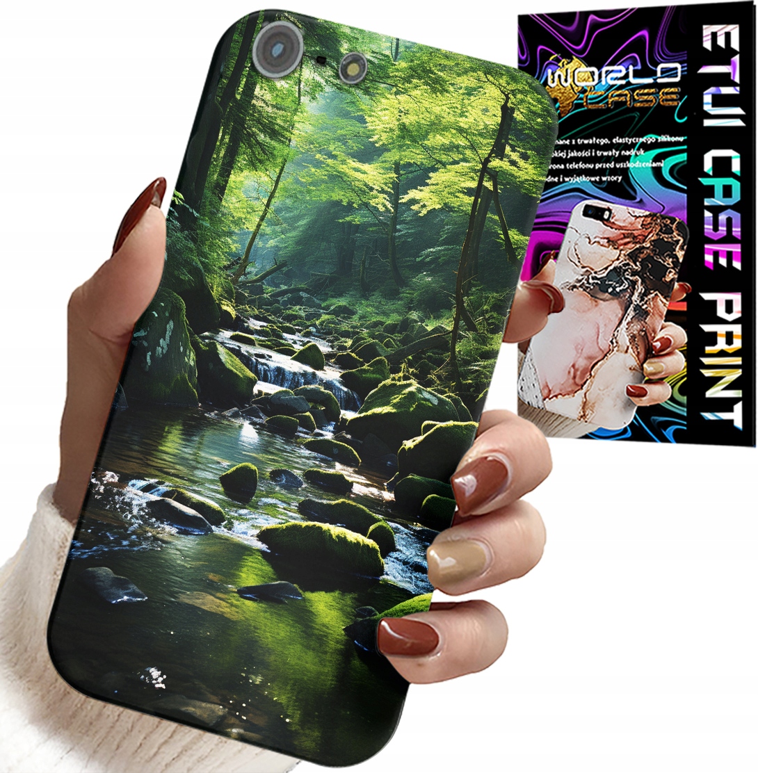 ETUI DO IPHONE 5 / 5S / 5C - LAS RZEKA STRUMIEŃ PRZYRODA WIDOKI