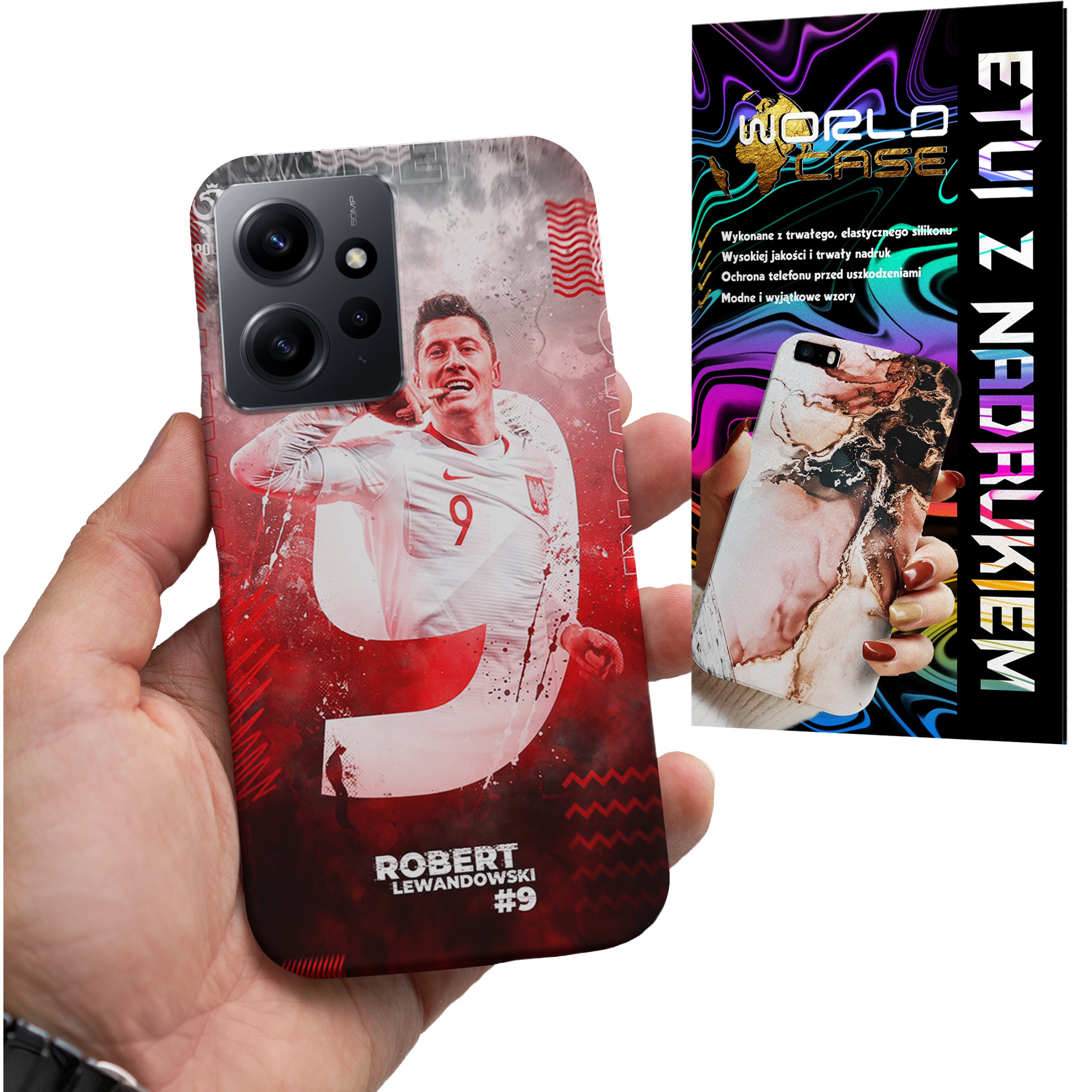 ETUI CASE DO XIAOMI NOTE 12 4G - FC BARCELONA LEWANDOWSKI PIŁKARSKIE WZORY