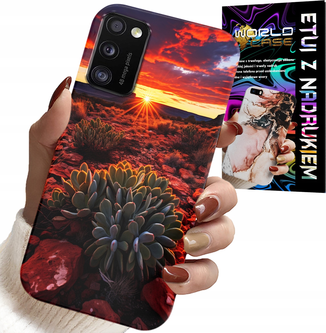 ETUI DO SAMSUNG GALAXY A41 - MEKSYKAŃSKA PUSTYNIA WIDOKI CASE + SZKŁO
