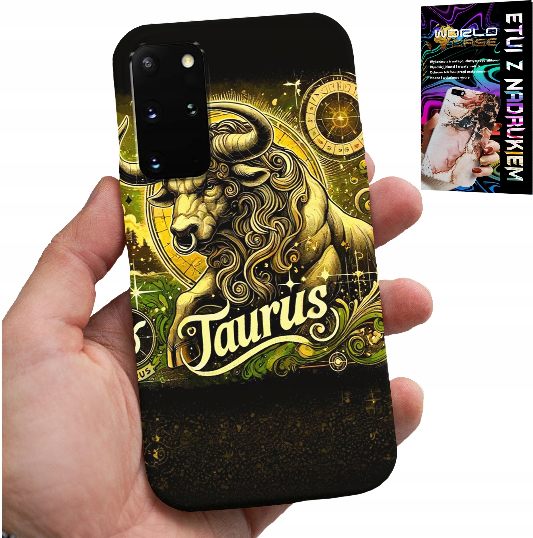 ETUI DO SAMSUNG GALAXY S20 PLUS - ZNAK ZODIAKU BYK ASTRONOMIA FUTERAŁ