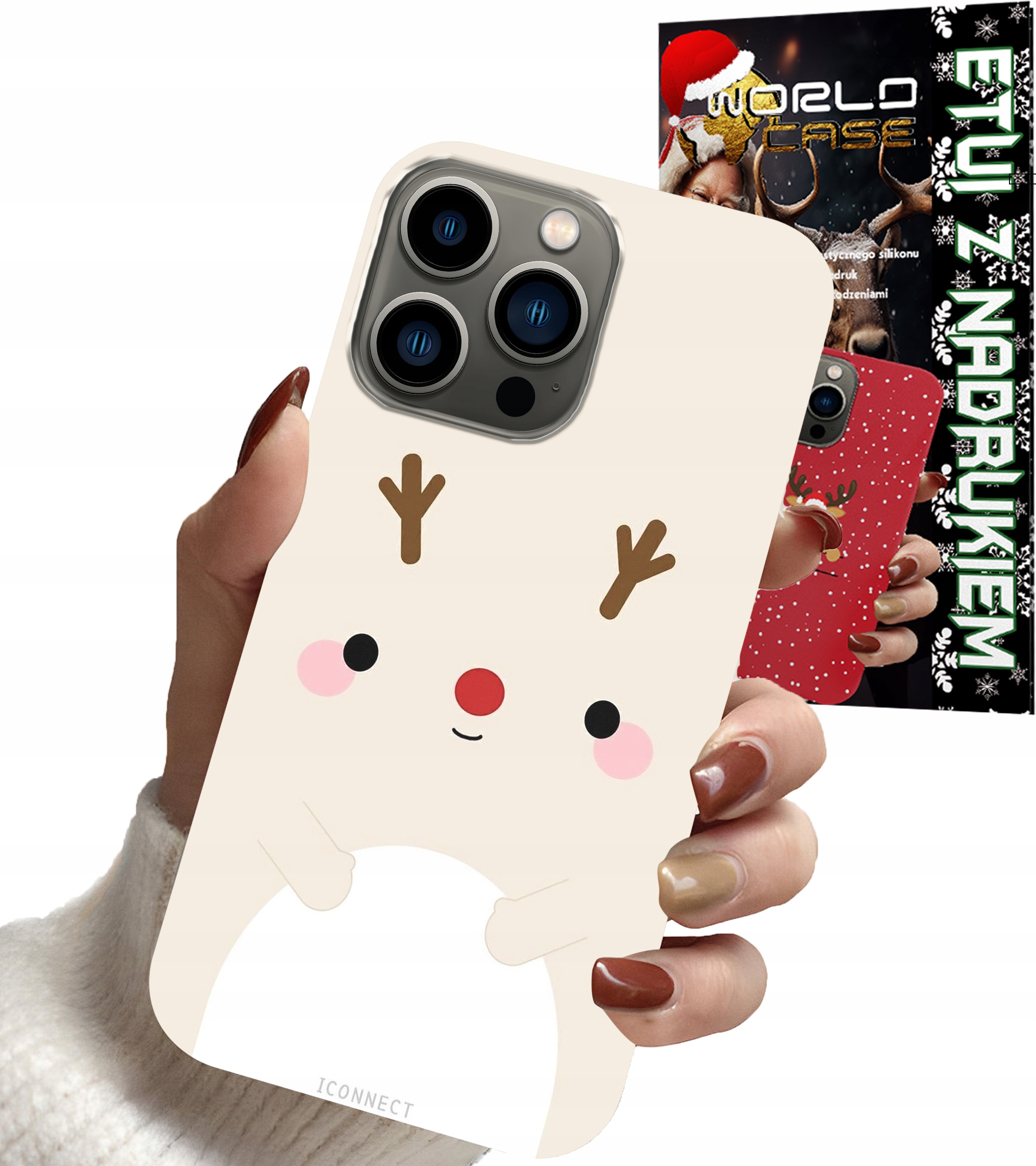 ETUI CASE DO IPHONE 11 PRO - ŚWIĄTECZNE WZORY RENIFER MIKOŁAJ ŚWIĘTA