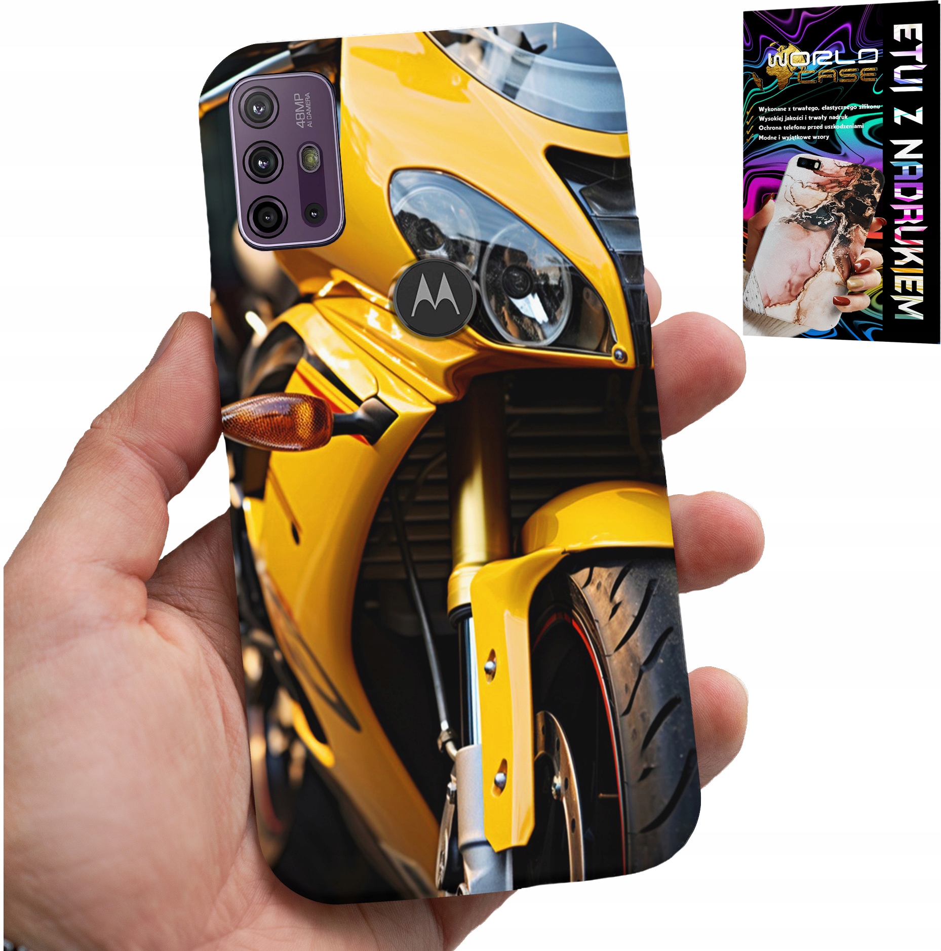 ETUI DO MOTOROLA MOTO G10 / G30 - MOTOR MOTOCYKL FAN OBUDOWA CASE PLECKI