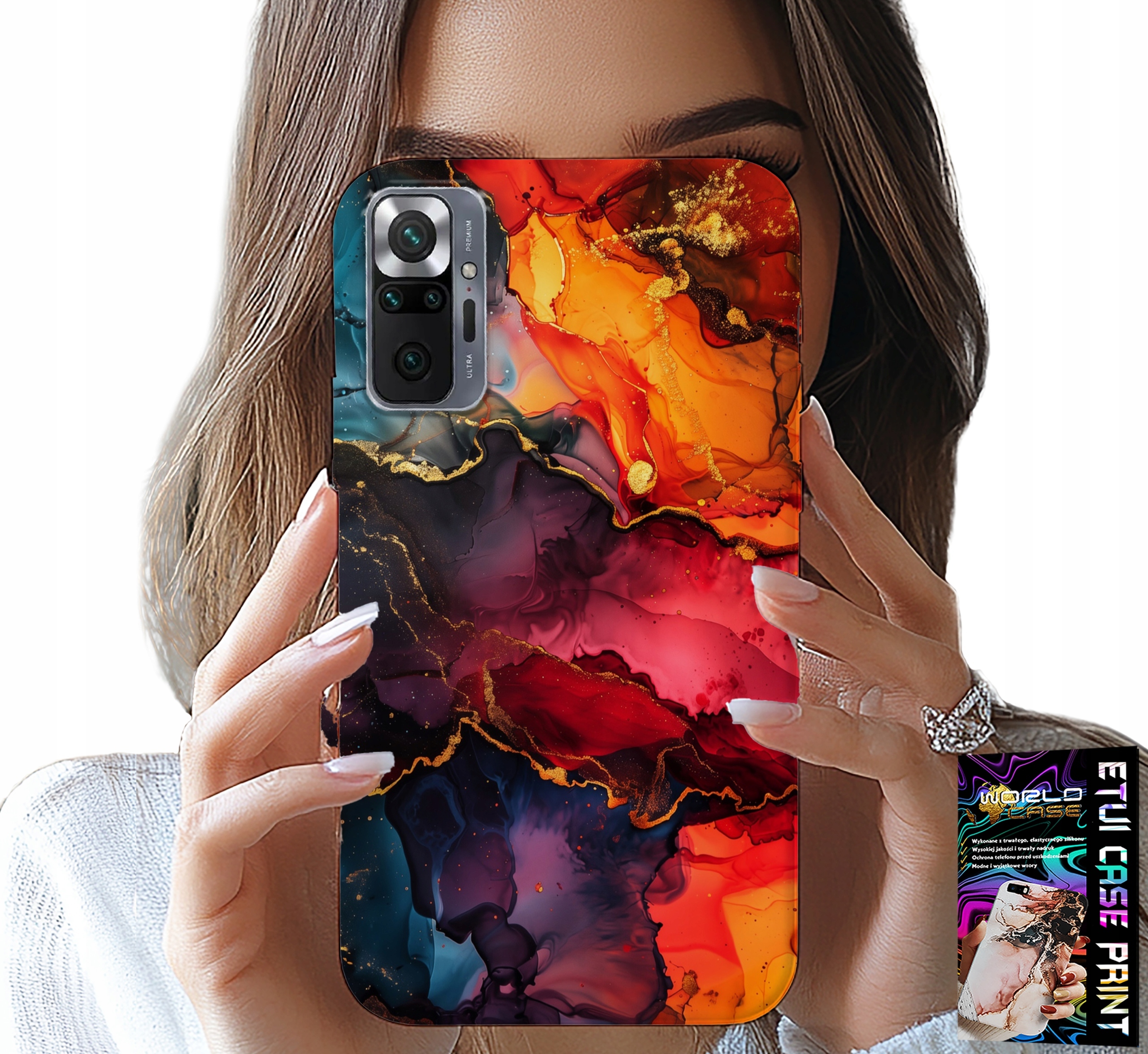 ETUI DO XIAOMI NOTE 10 PRO - KAMIENNE WZORY, OBUDOWA CASE + SZKŁO