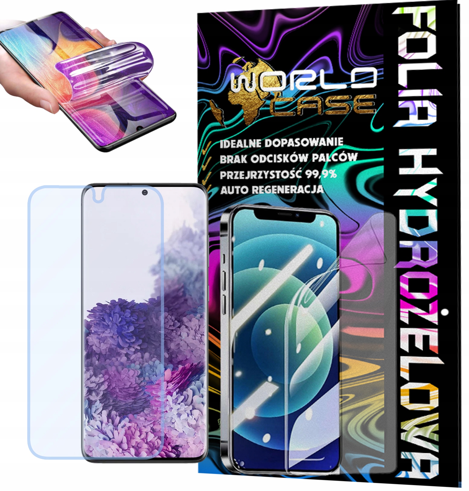 FOLIA HYDROŻELOWA OCHRONNA DO SAMSUNG S20 PLUS NA EKRAN MOCNA