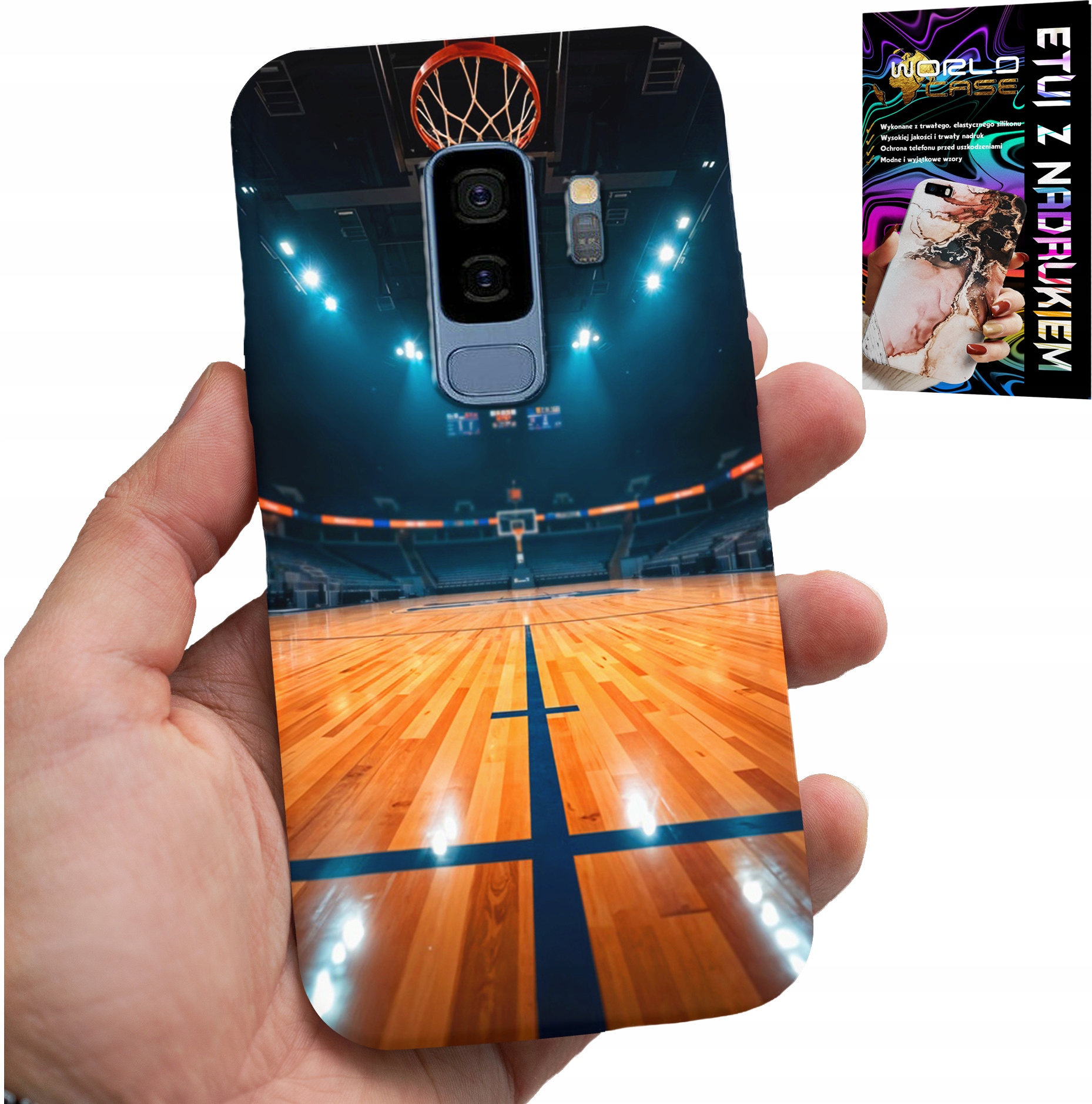 ETUI DO SAMSUNG GALAXY S9 PLUS - KOSZYKÓWKA NBA BOISKO, KOSZ FAN WZORY