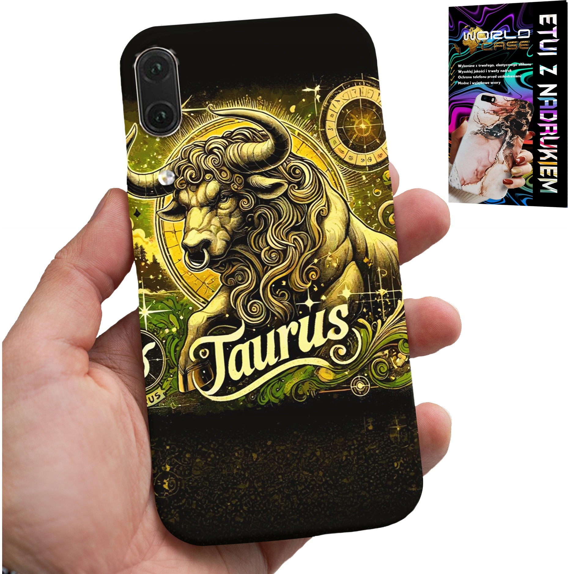 ETUI DO HUAWEI P20 - ZNAK ZODIAKU BYK ASTRONOMIA FUTERAŁ