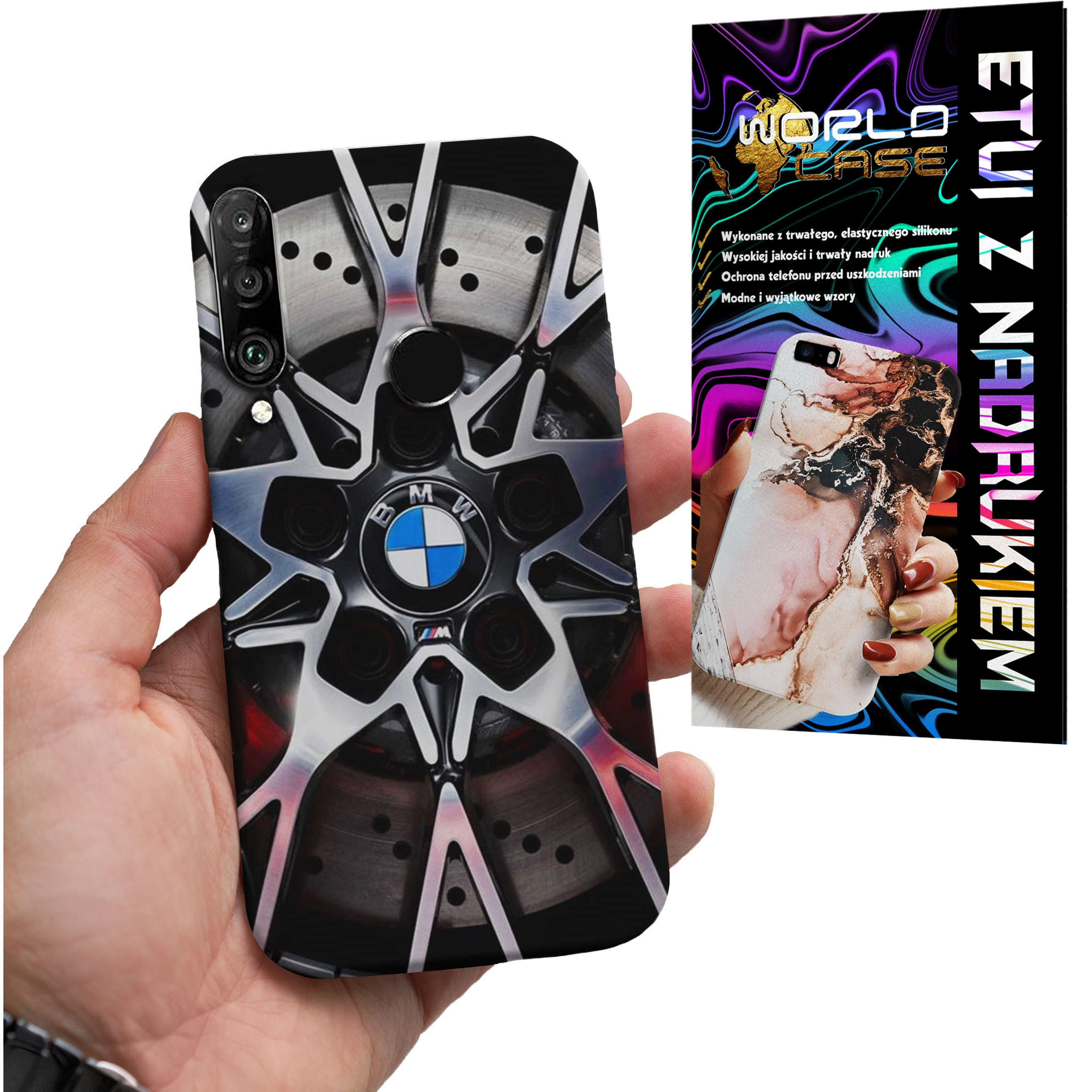 ETUI CASE DO HUAWEI P30 LITE - BMW FELGA AUTO FAN WZORY MERCEDES ITP