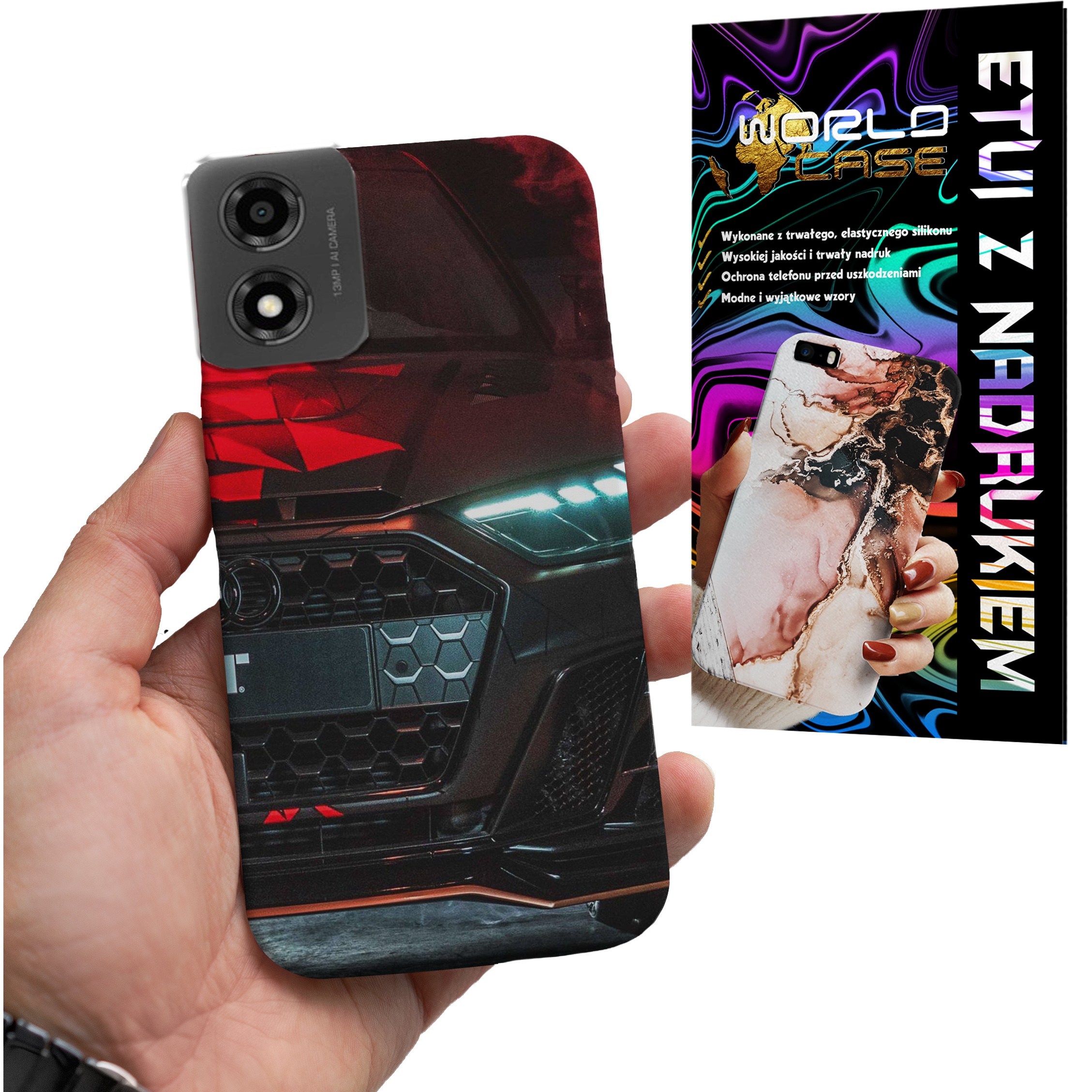 ETUI CASE DO MOTOROLA MOTO E14 - AUDI AUTO FAN WZORY MERCEDES ITP