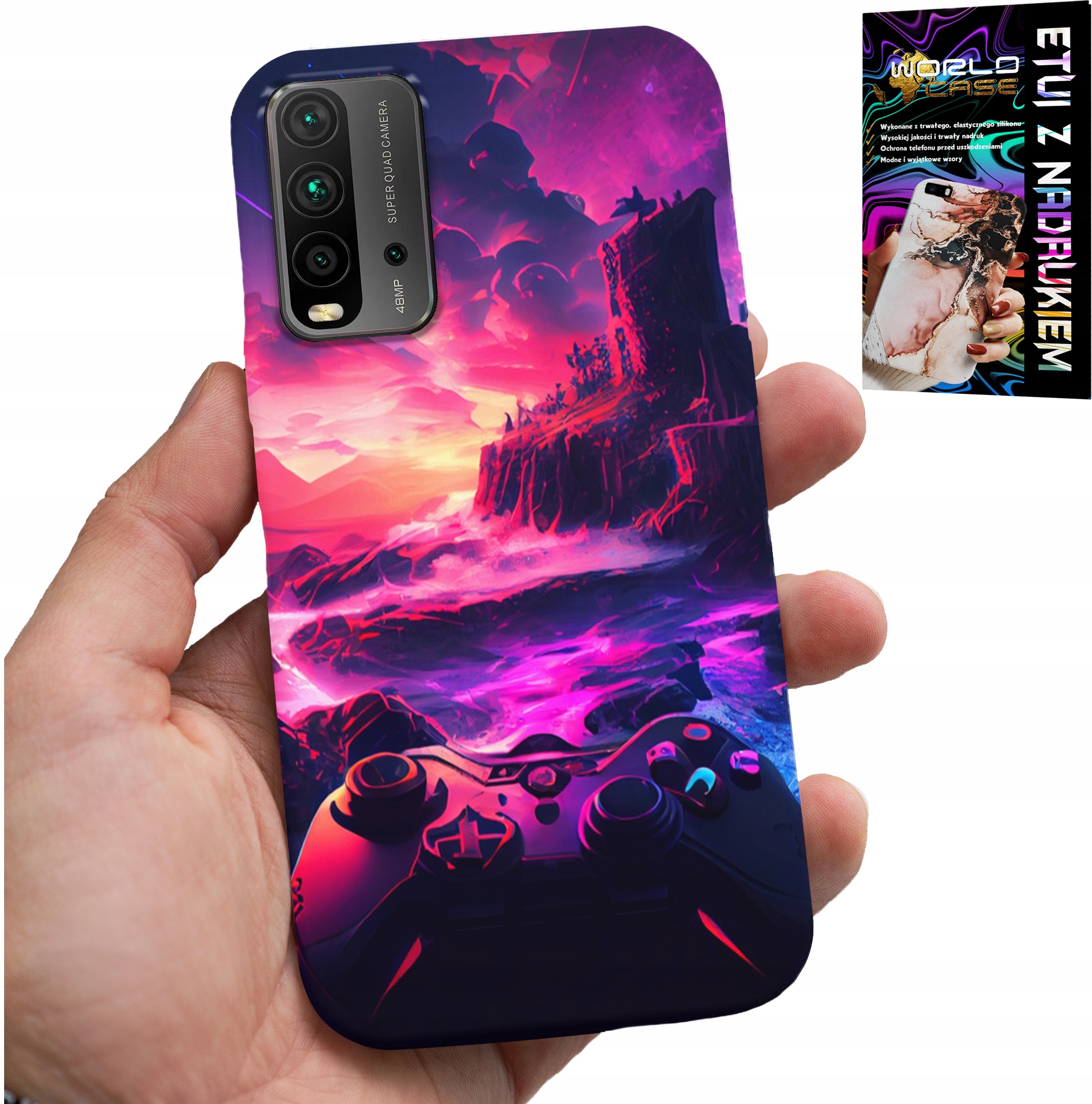 ETUI DO XIAOMI REDMI 9T - CASE DLA GRACZA, WZORY Z GIER, PREZENT