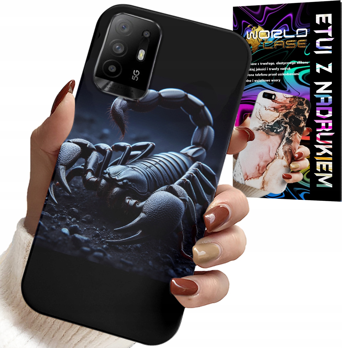 ETUI DO OPPO RENO 5Z / A94 5G - SKORPION, SKORPIONY + FOLIA HYDROŻELOWA