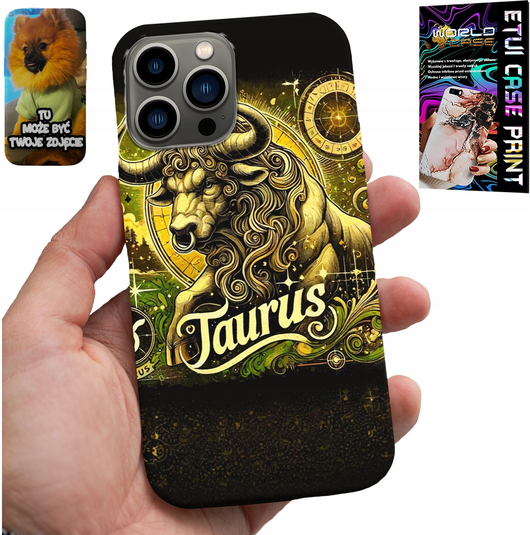 ETUI DO IPHONE 13 PRO - ZNAK ZODIAKU BYK ASTRONOMIA FUTERAŁ