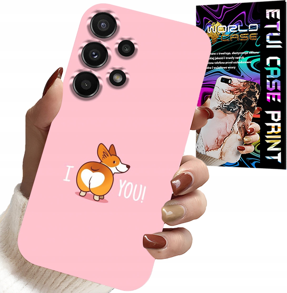 ETUI DO SAMSUNG GALAXY A32 5G - ŚMIESZNE WZORY I LOVE YOU PIESEK OBUDOWA