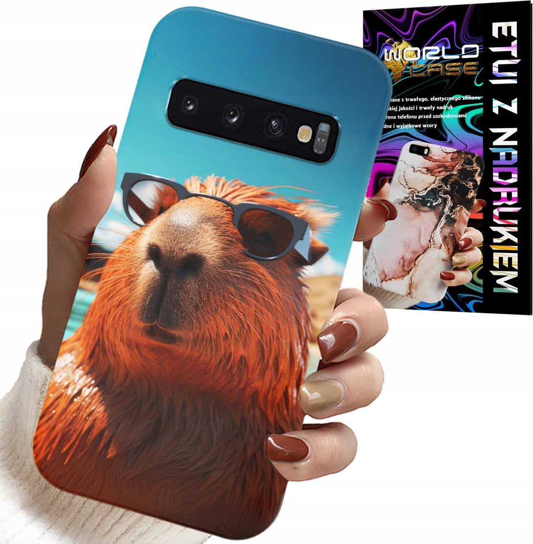 ETUI DO SAMSUNG GALAXY S10 - SŁODKA KAPIBARA, CAPIBARA CASE + FOLIA