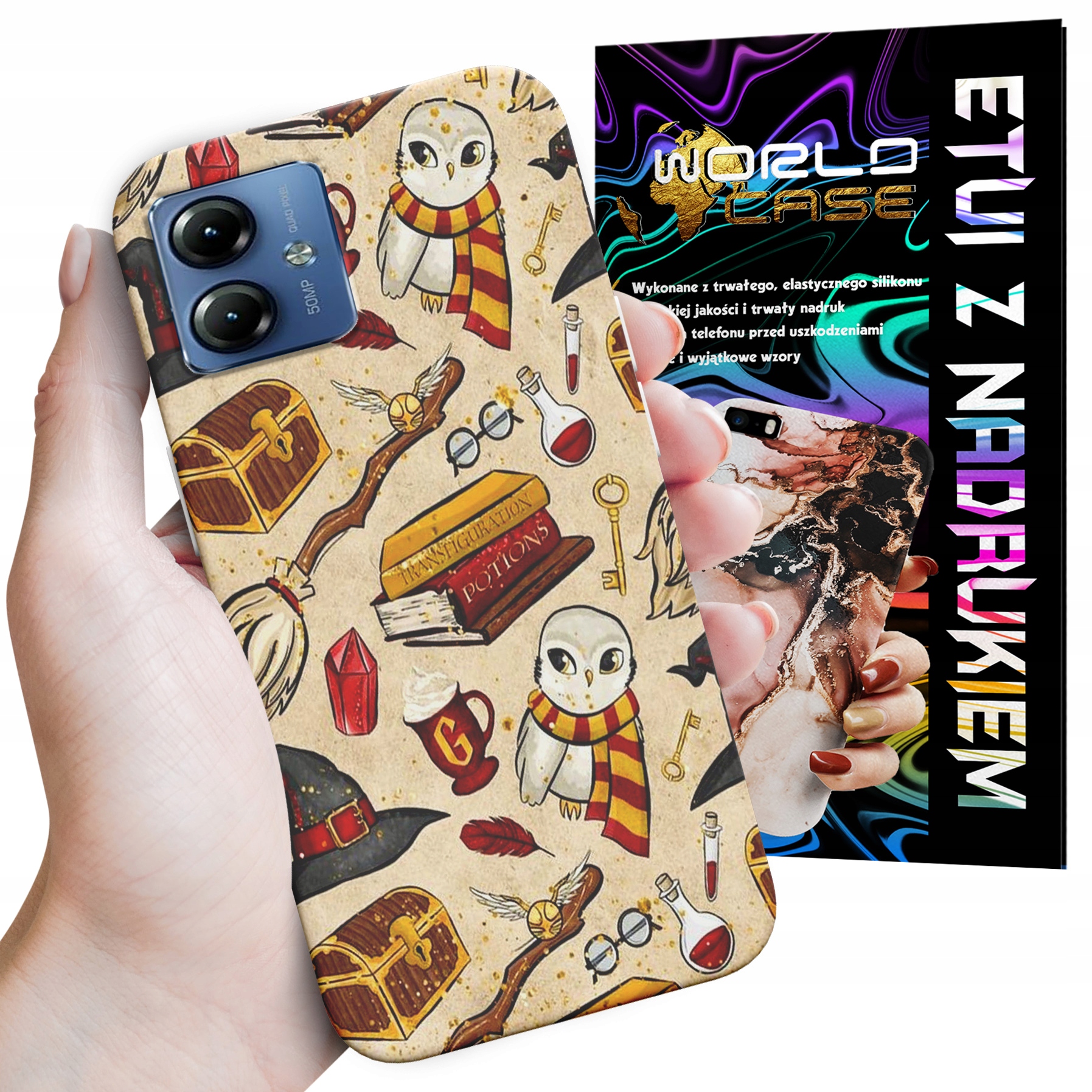 ETUI CASE DO MOTOROLA MOTO G14 - HARRY POTTER WZORY DLA FANÓW ŚWIATA MAGII