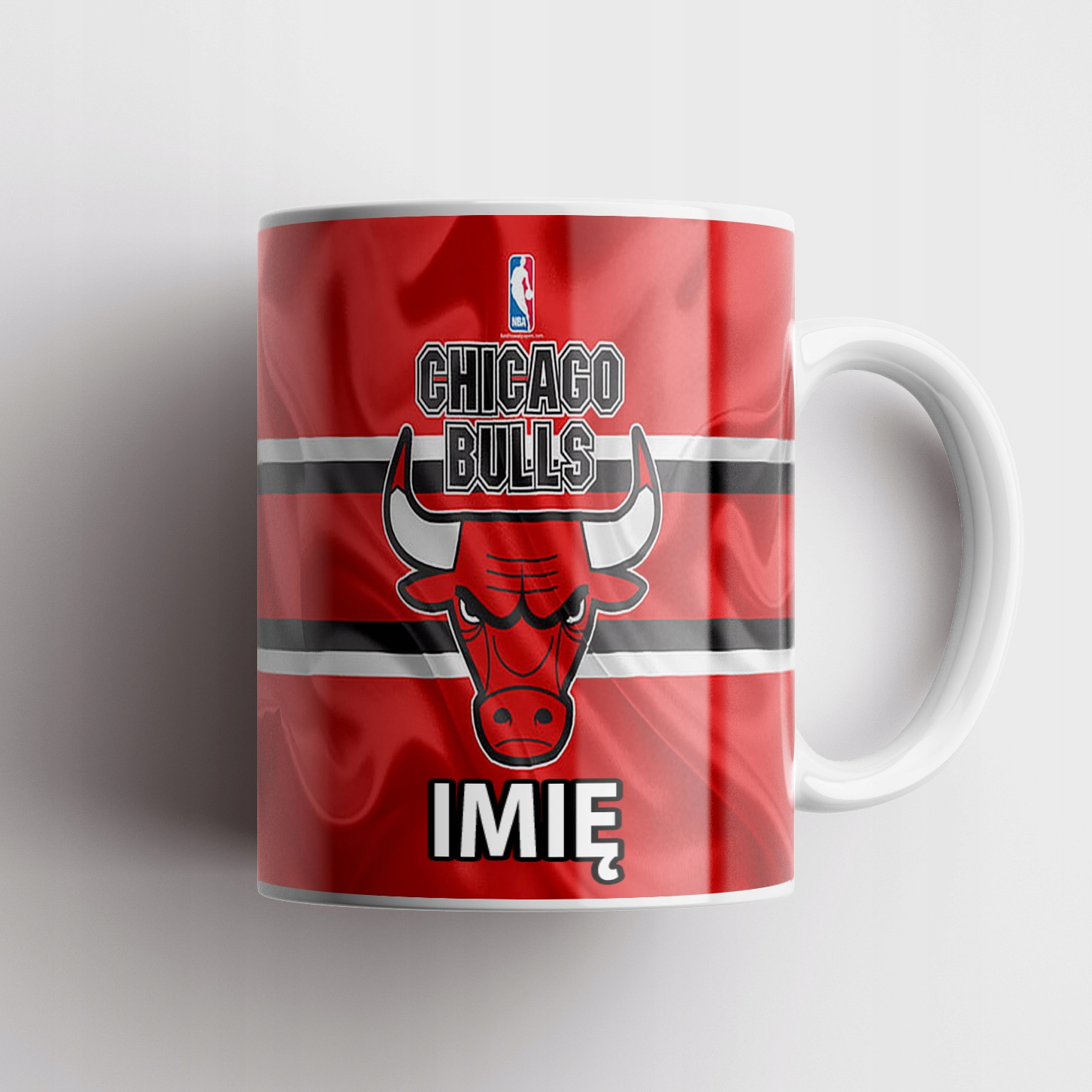 ZESTAW KUBEK + PODKŁADKA - CHICAGO BULLS - PREZENT WIELE WZORÓW + IMIĘ