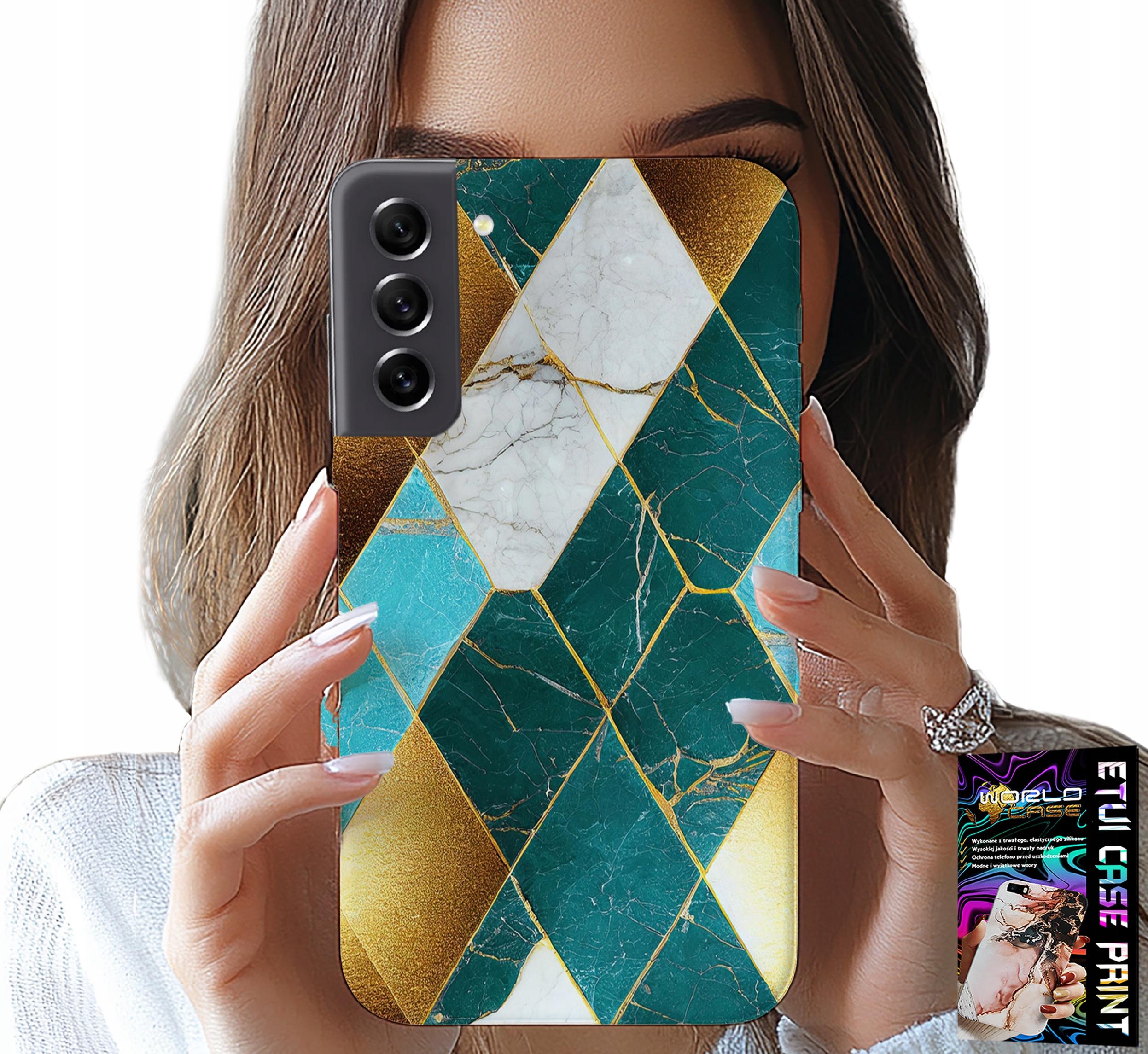 ETUI DO SAMSUNG GALAXY S22 PLUS - ELEGANCKIE MODNE WZORY CASE + FOLIA