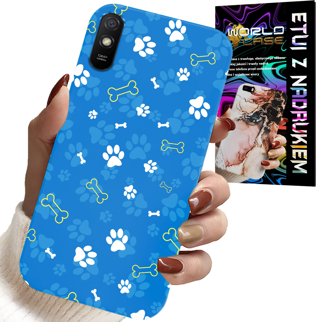 ETUI DO XIAOMI REDMI 9A - ŁAPKI KOŚCI PIES PATROL WZORY DLA DZIECI