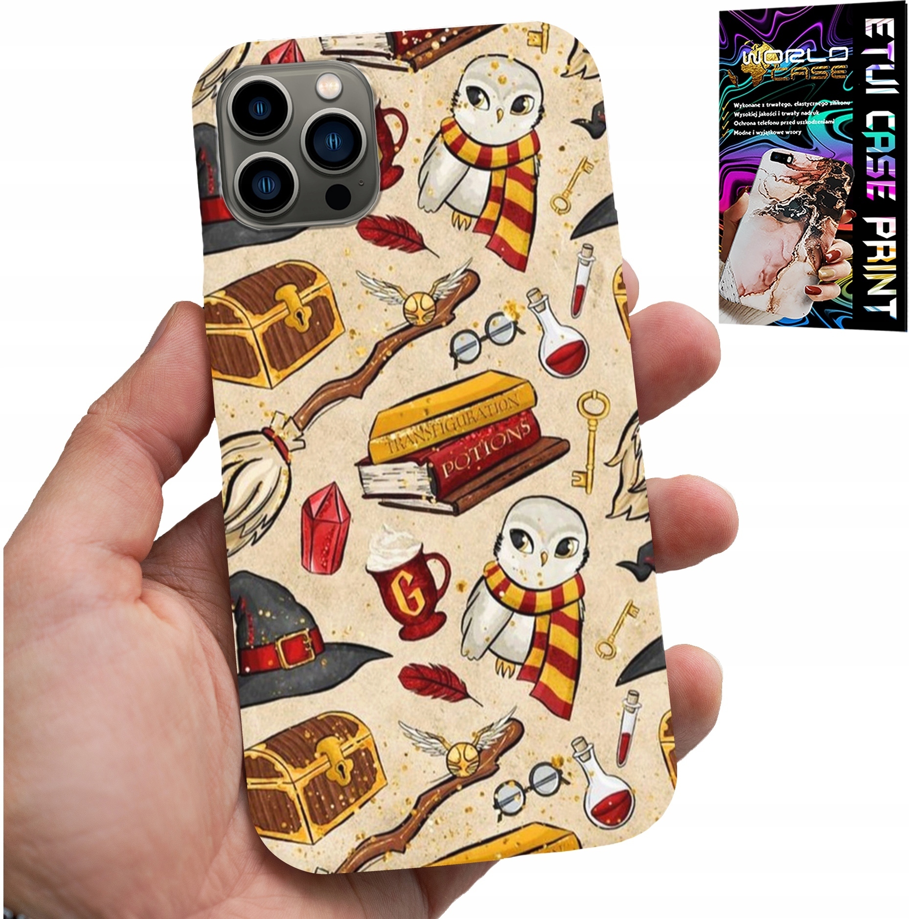 ETUI DO IPHONE 11 PRO MAX - CASE DLA FANA MAGII MAGÓW RÓŻDŻKA +SZKŁO