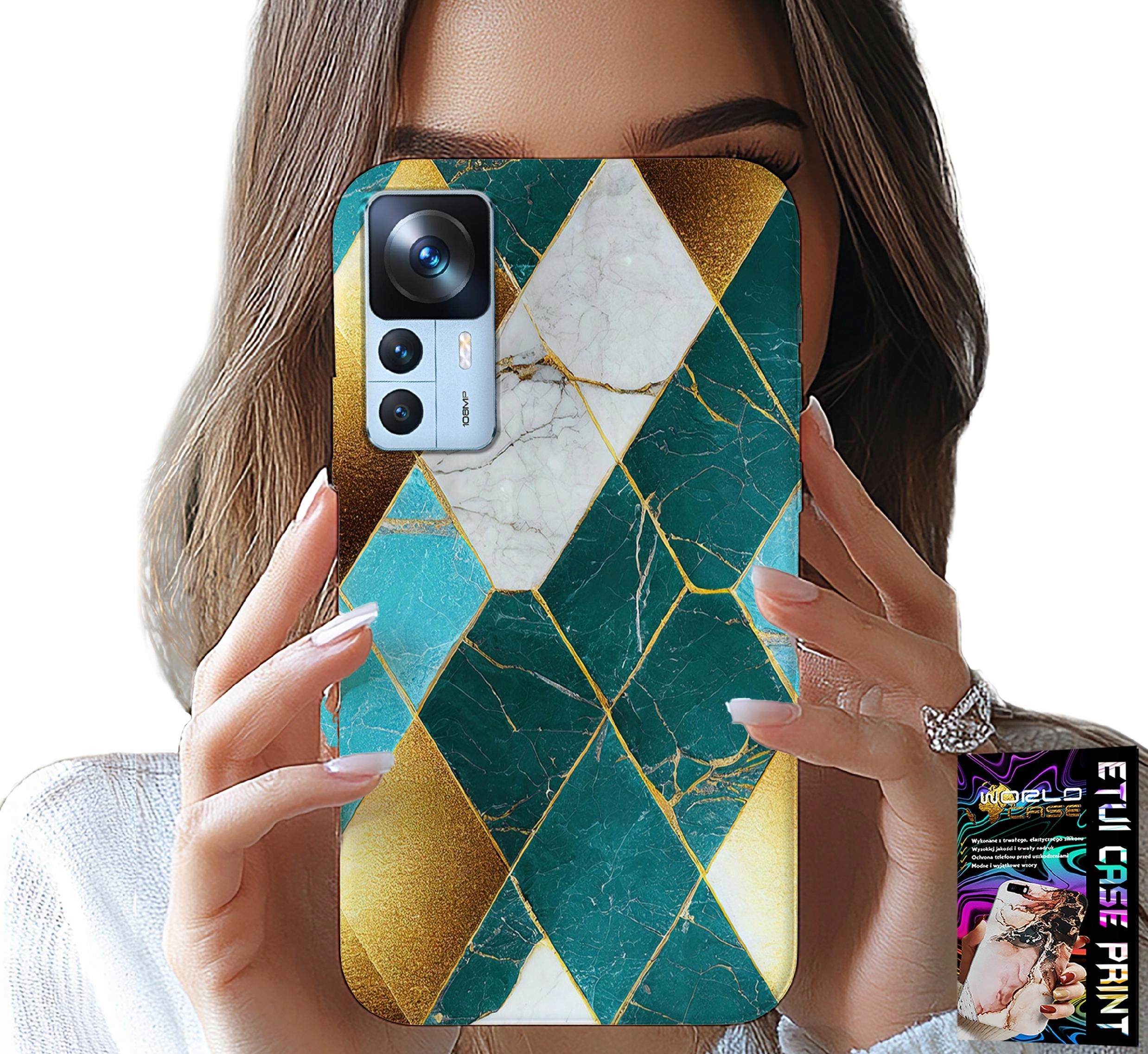 ETUI DO XIAOMI 12T / 12T PRO - ELEGANCKIE MODNE WZORY CASE + FOLIA