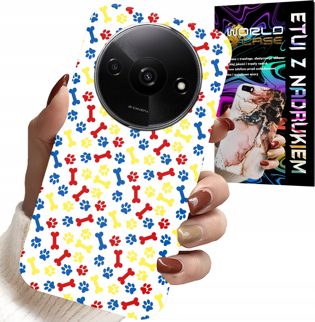 ETUI DO XIAOMI REDMI A3 - ŁAPKI KOŚCI PIES PATROL BAJKI + SZKŁO