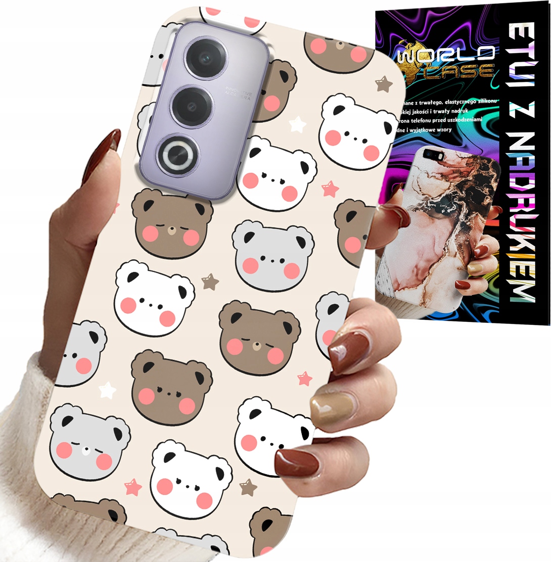 ETUI DO OPPO A80 5G - MIŚ MISIE WZORY DLA NAJMŁODSZYCH + FOLIA