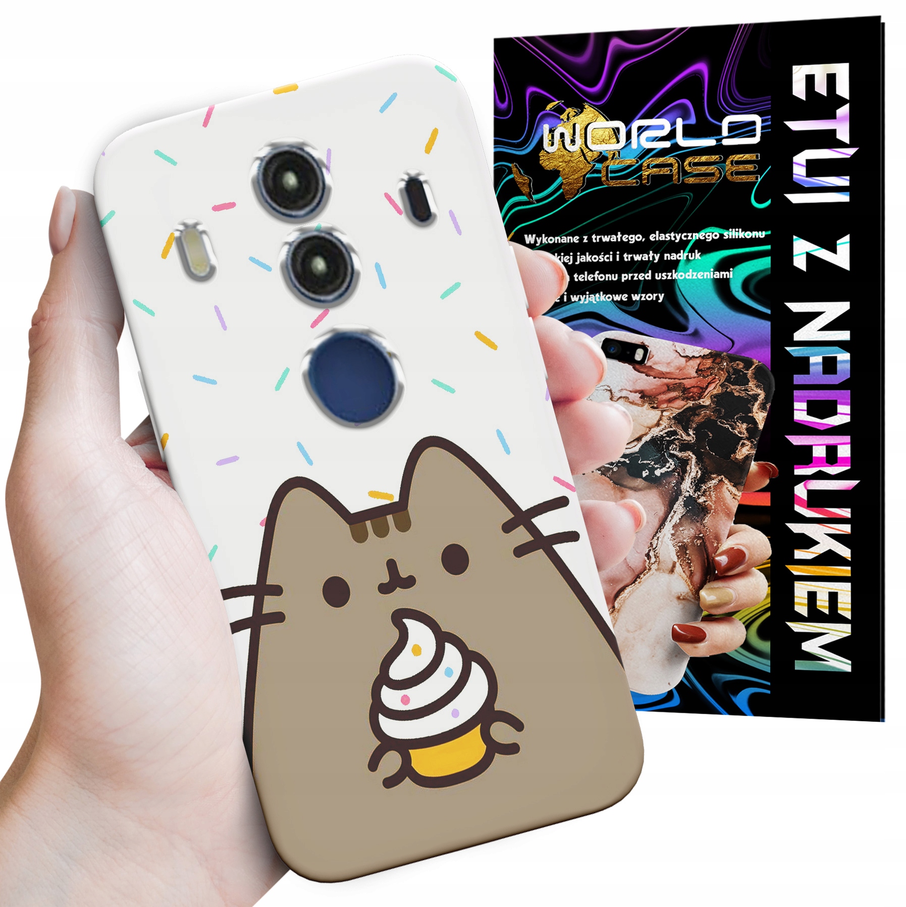 ETUI CASE DO HUAWEI MATE 10 PRO - SŁODKI KOTEK KOT OBUDOWA PLECKI