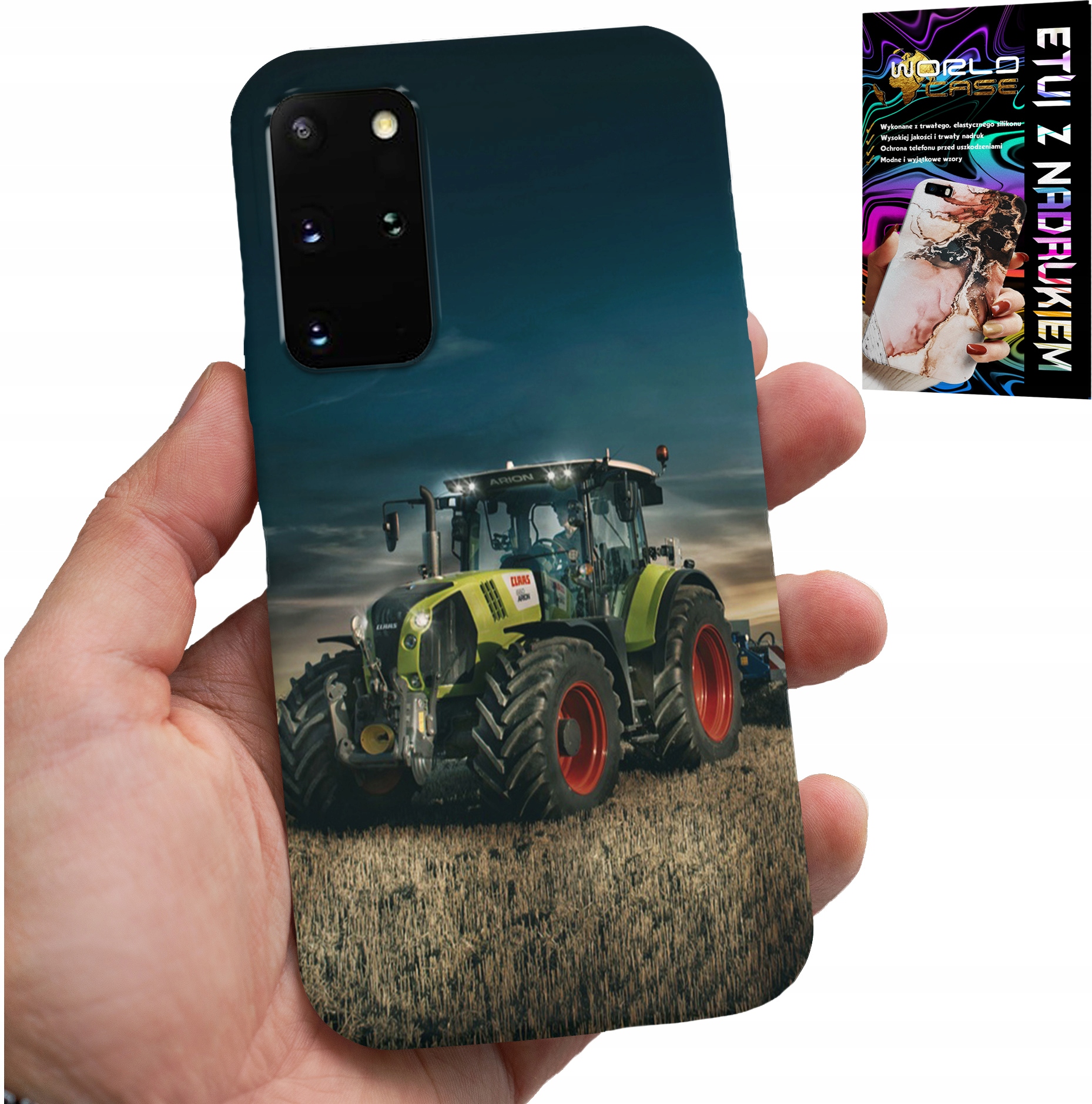 ETUI DO SAMSUNG GALAXY S20 PLUS - TRAKTOR CIĄGNIK ROLNICZY PLECKI, WZORY