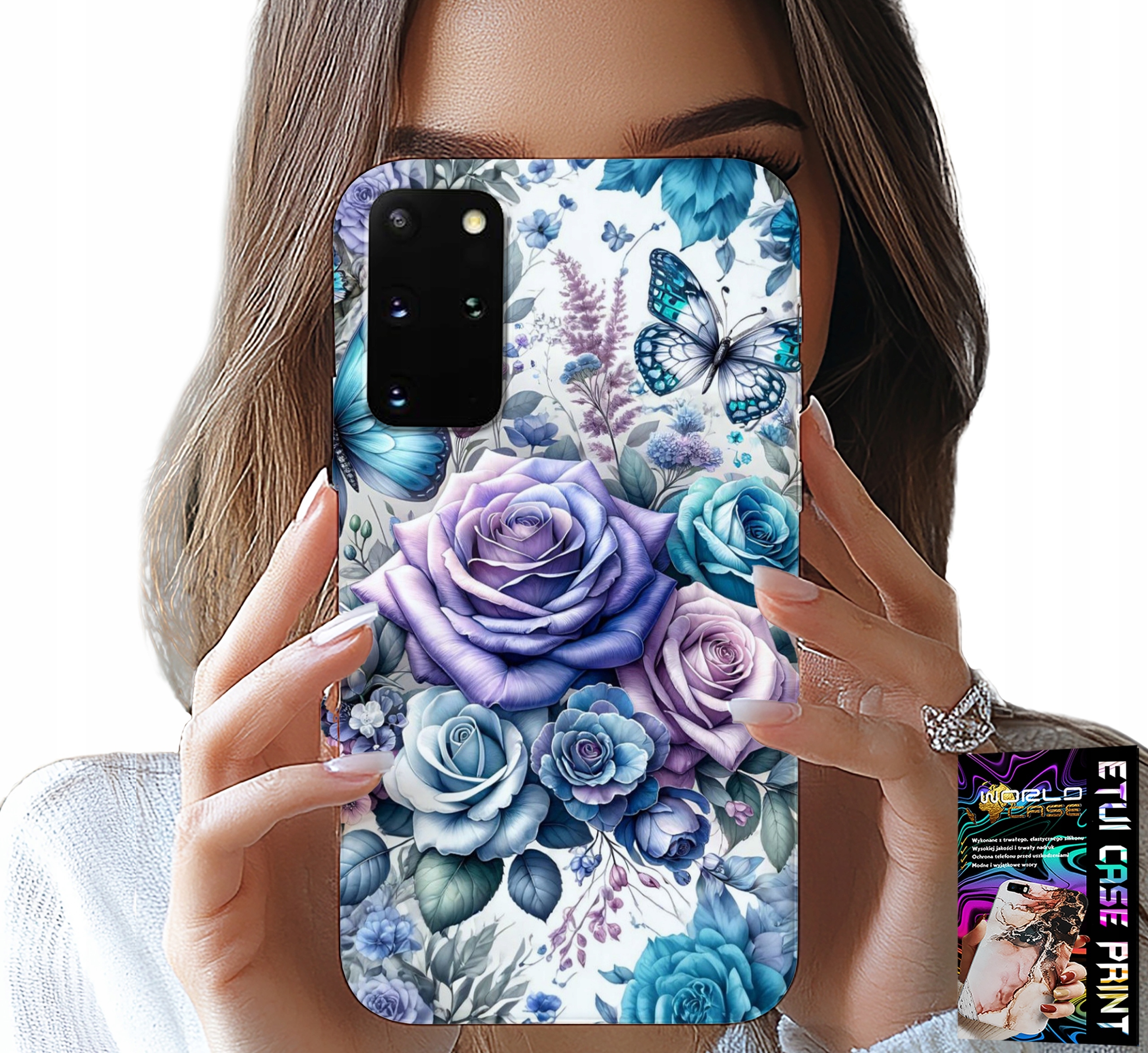 ETUI DO SAMSUNG GALAXY S20 PLUS - KWIECISTE WZORY RÓŻEKWIATKI CASE + FOLIA