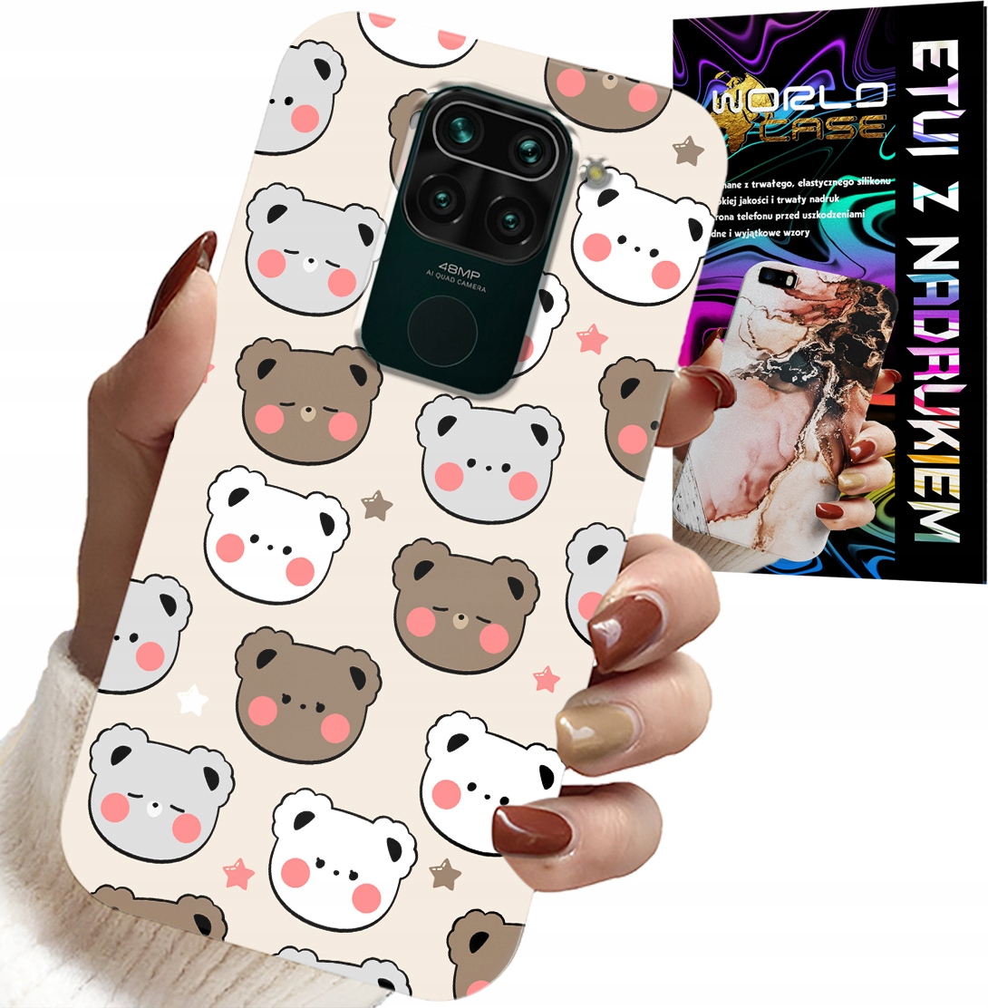 ETUI DO XIAOMI NOTE 9 - MIŚ MISIE WZORY DLA NAJMŁODSZYCH + SZKŁO